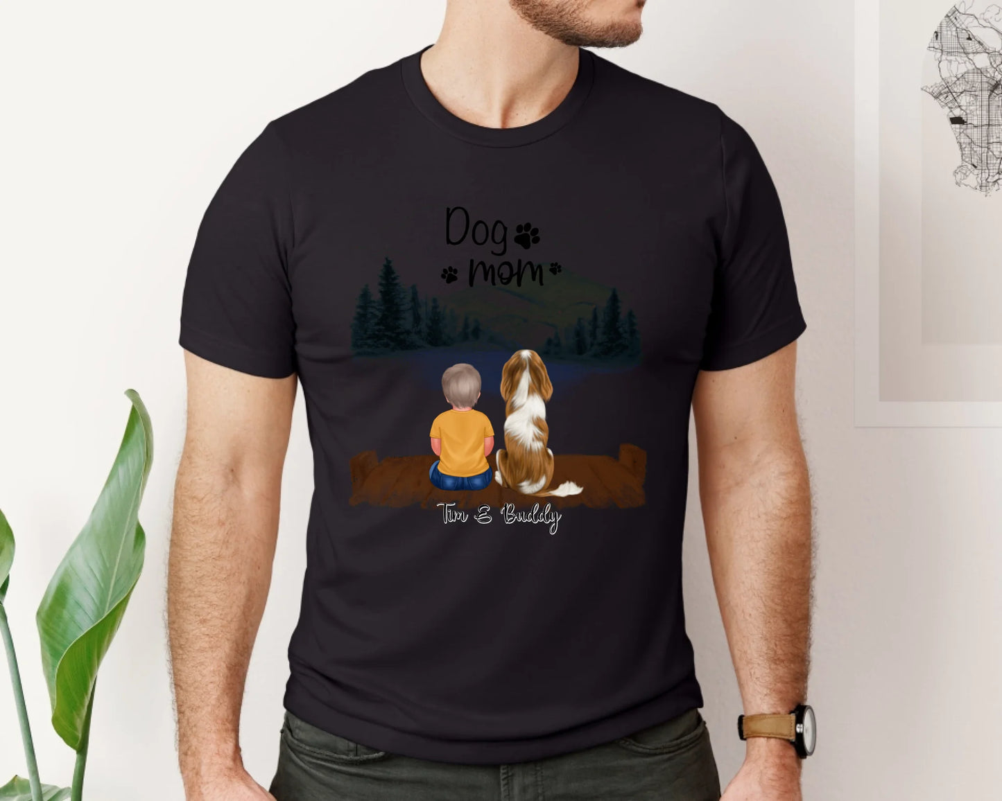 Baby/Kind mit Haustier T-Shirt