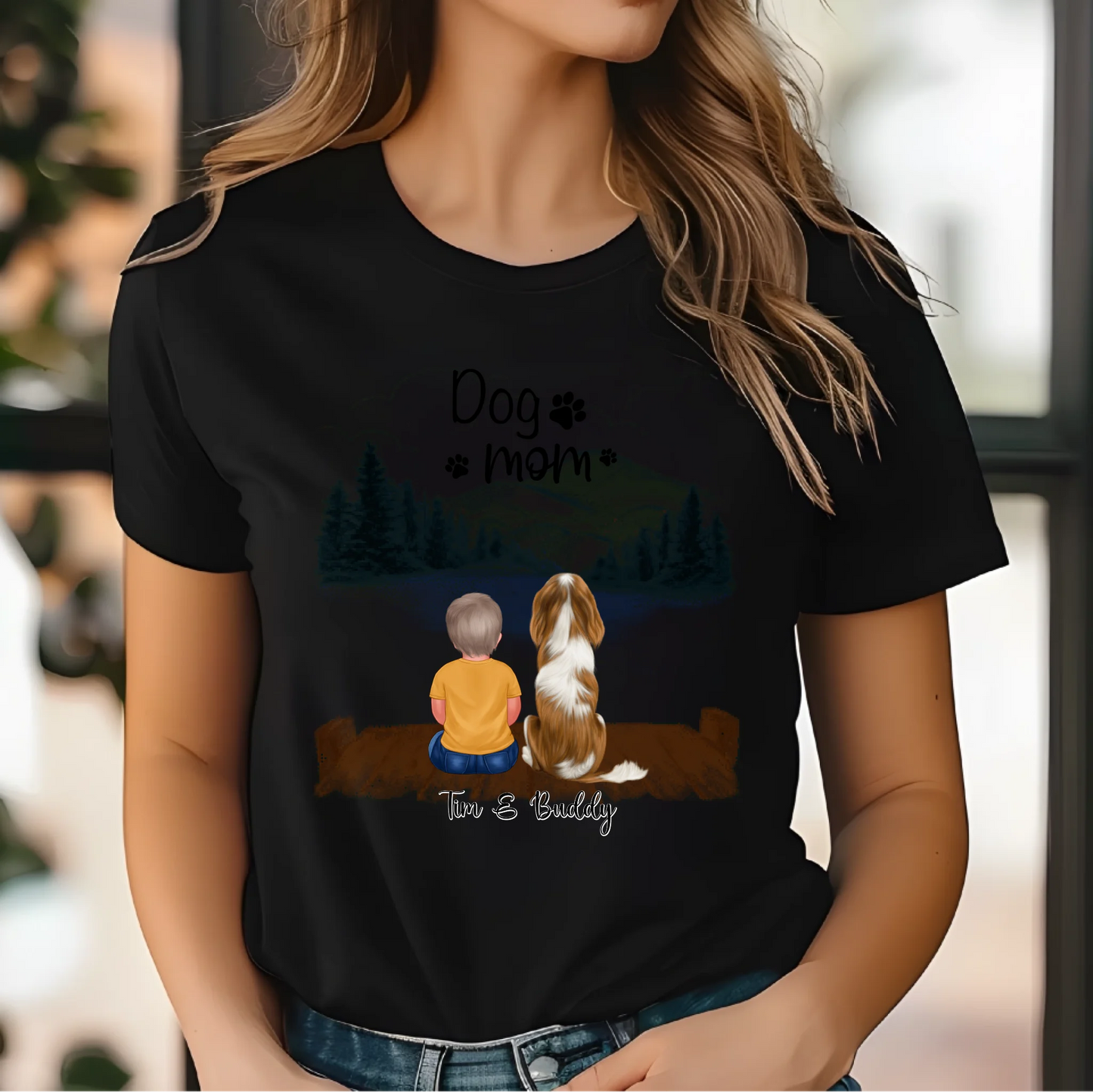 Baby/Kind mit Haustier T-Shirt