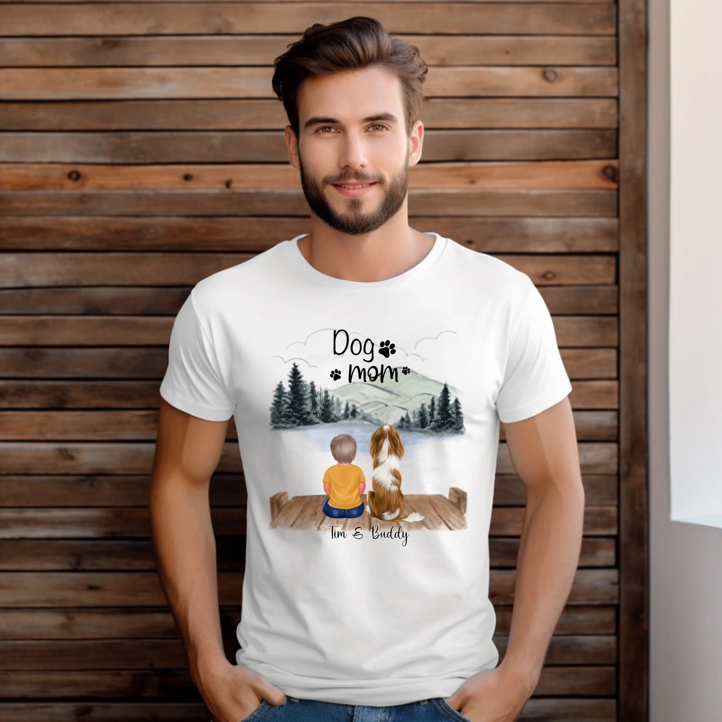 Baby/Kind mit Haustier T-Shirt