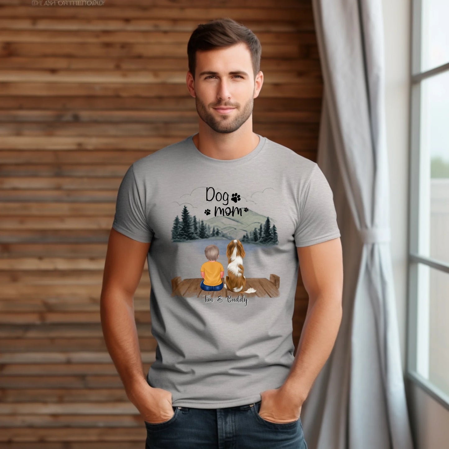 Baby/Kind mit Haustier T-Shirt