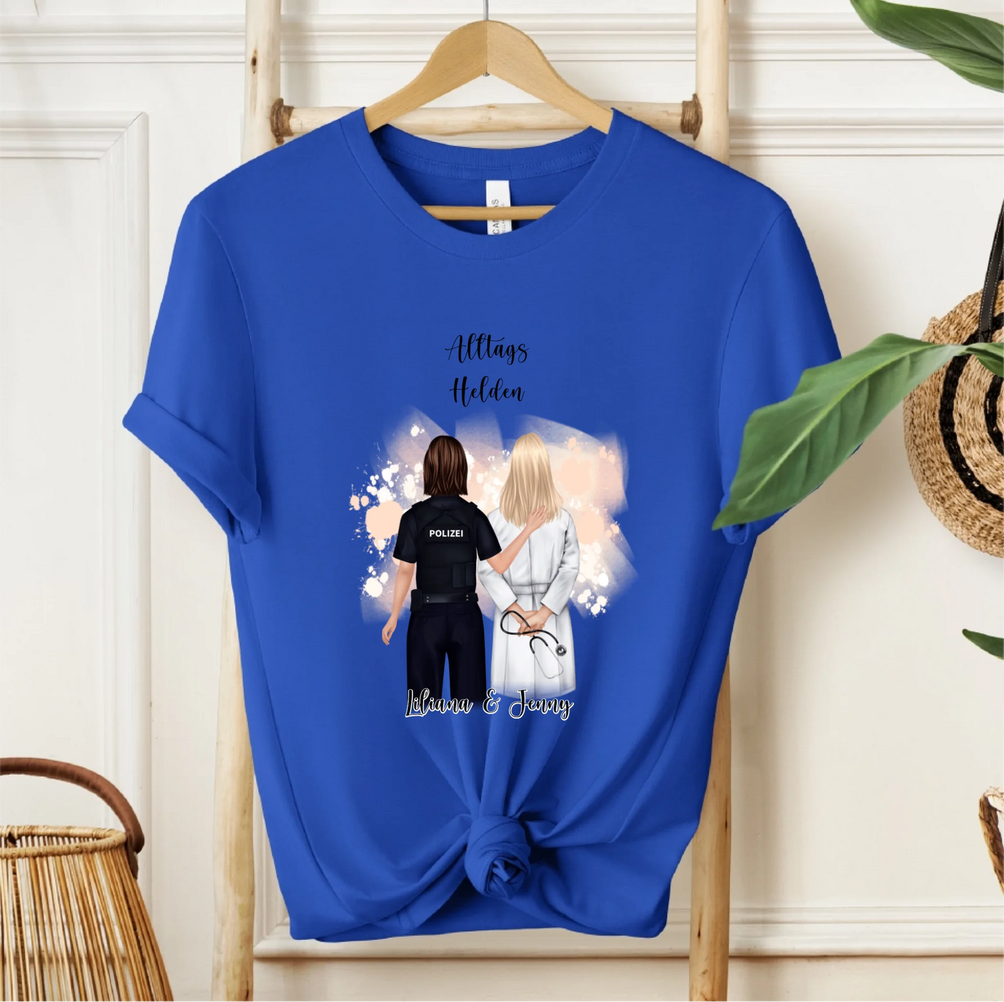 Polizei & Ärztin Personalisiert T-Shirt