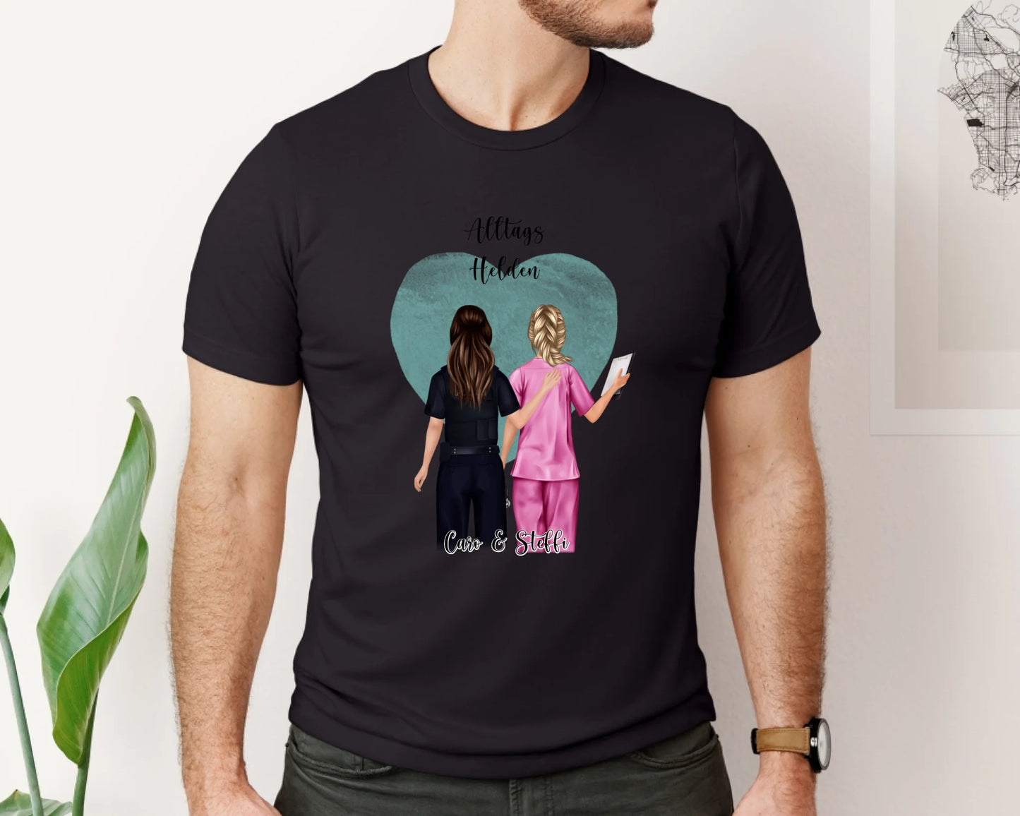 Polizei & Krankenschwester T-Shirt