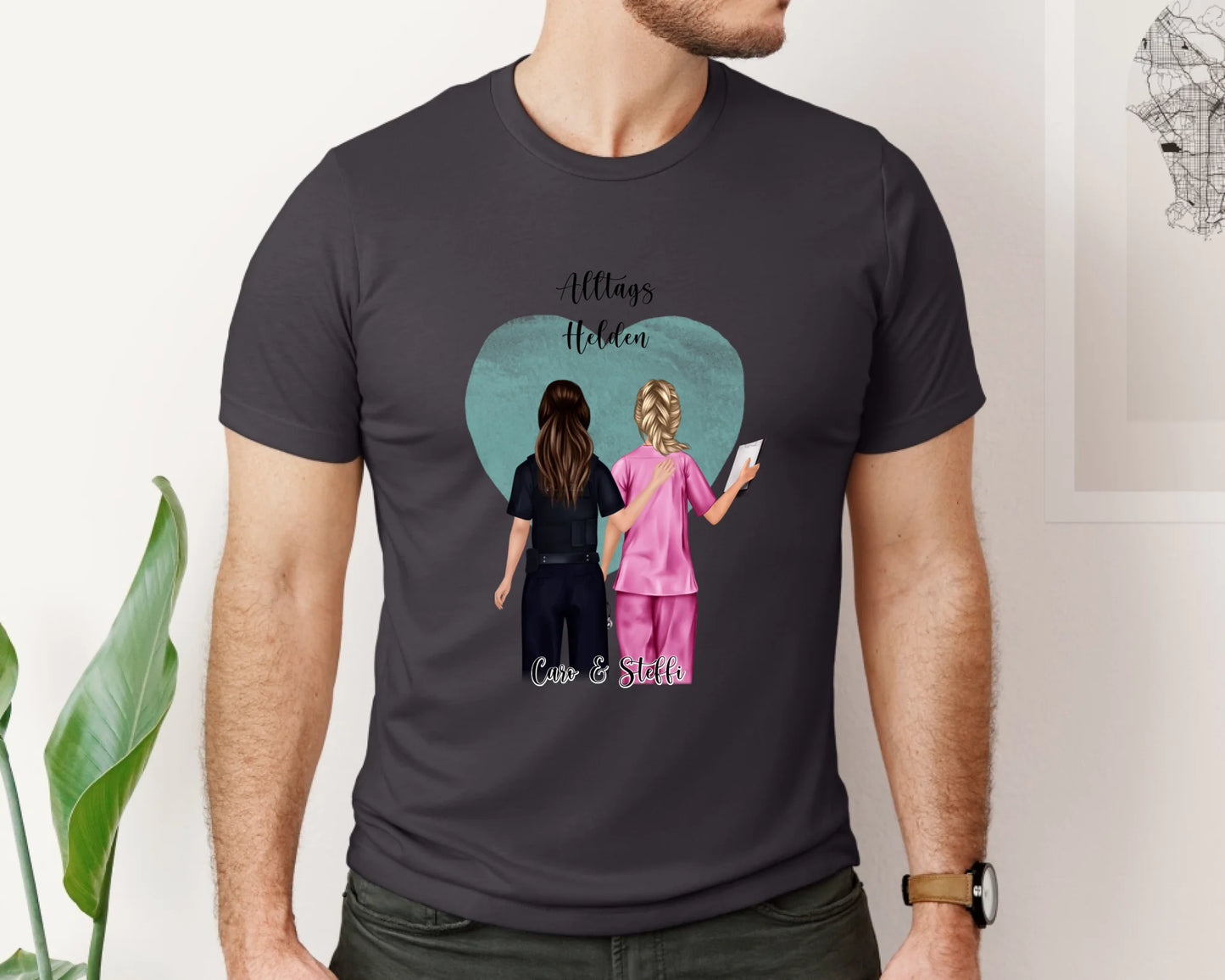 Polizei & Krankenschwester T-Shirt