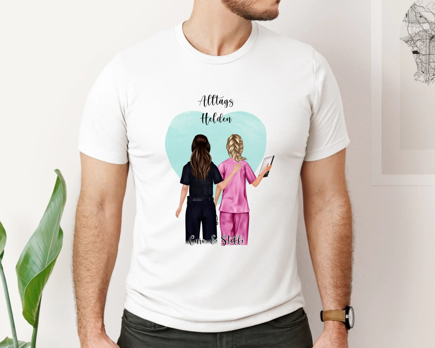 Polizei & Krankenschwester T-Shirt