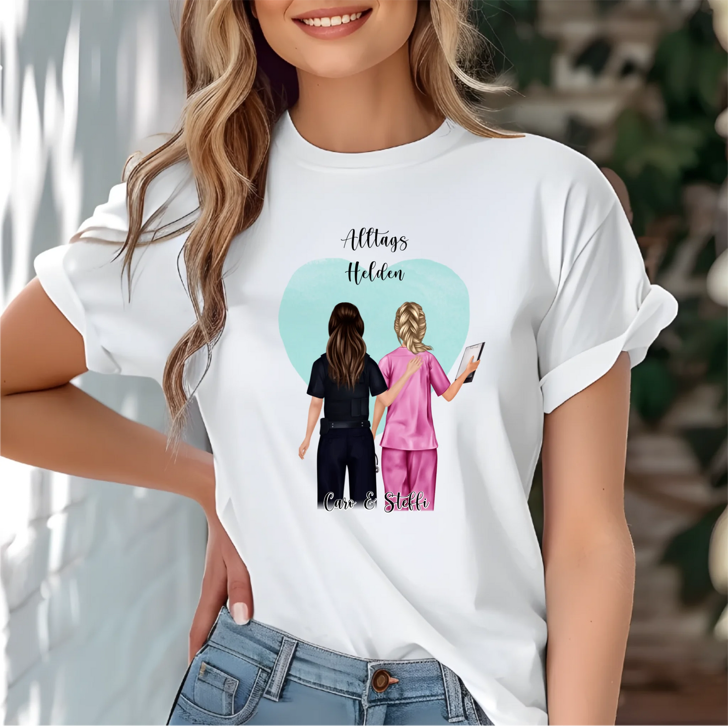 Polizei & Krankenschwester T-Shirt