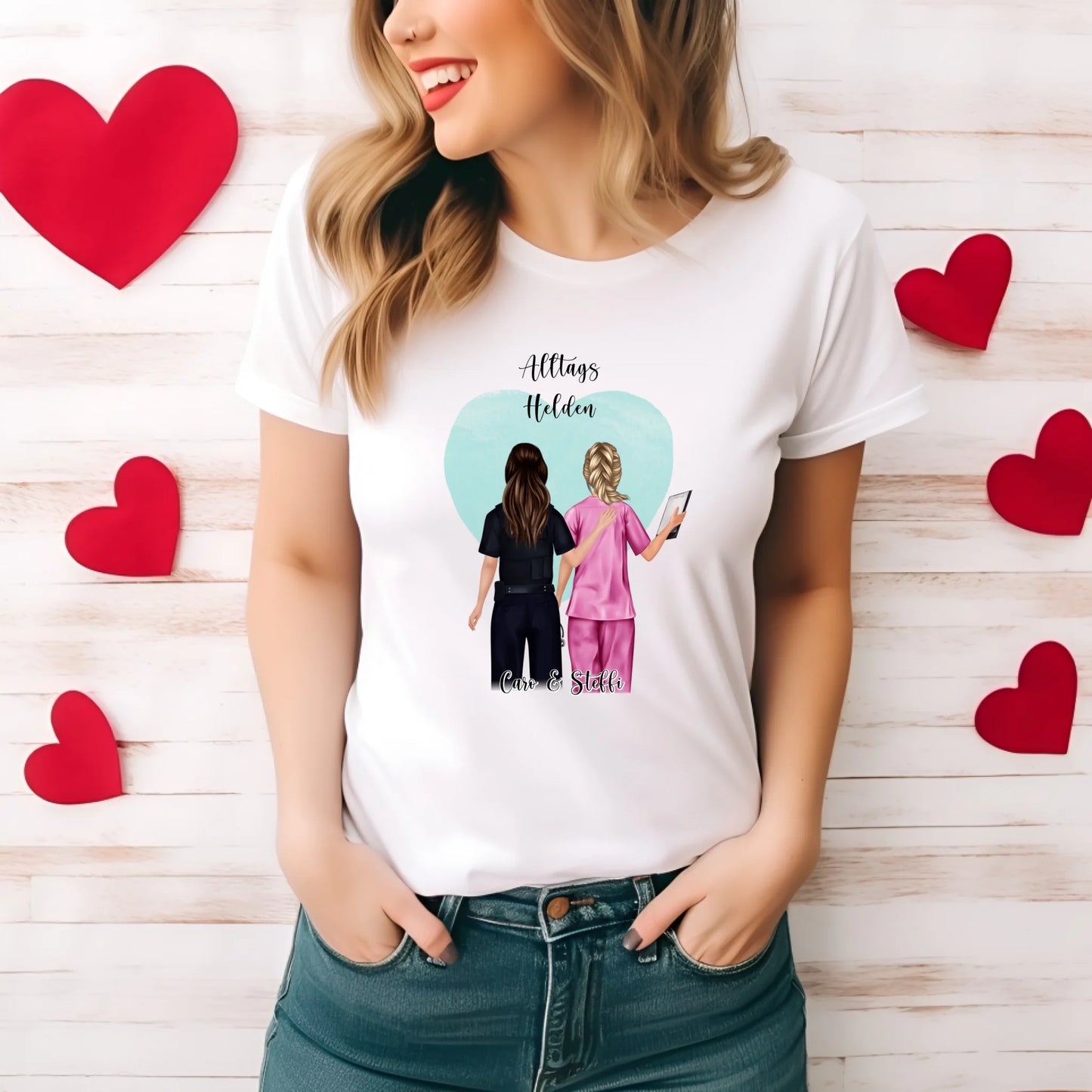 Polizei & Krankenschwester T-Shirt