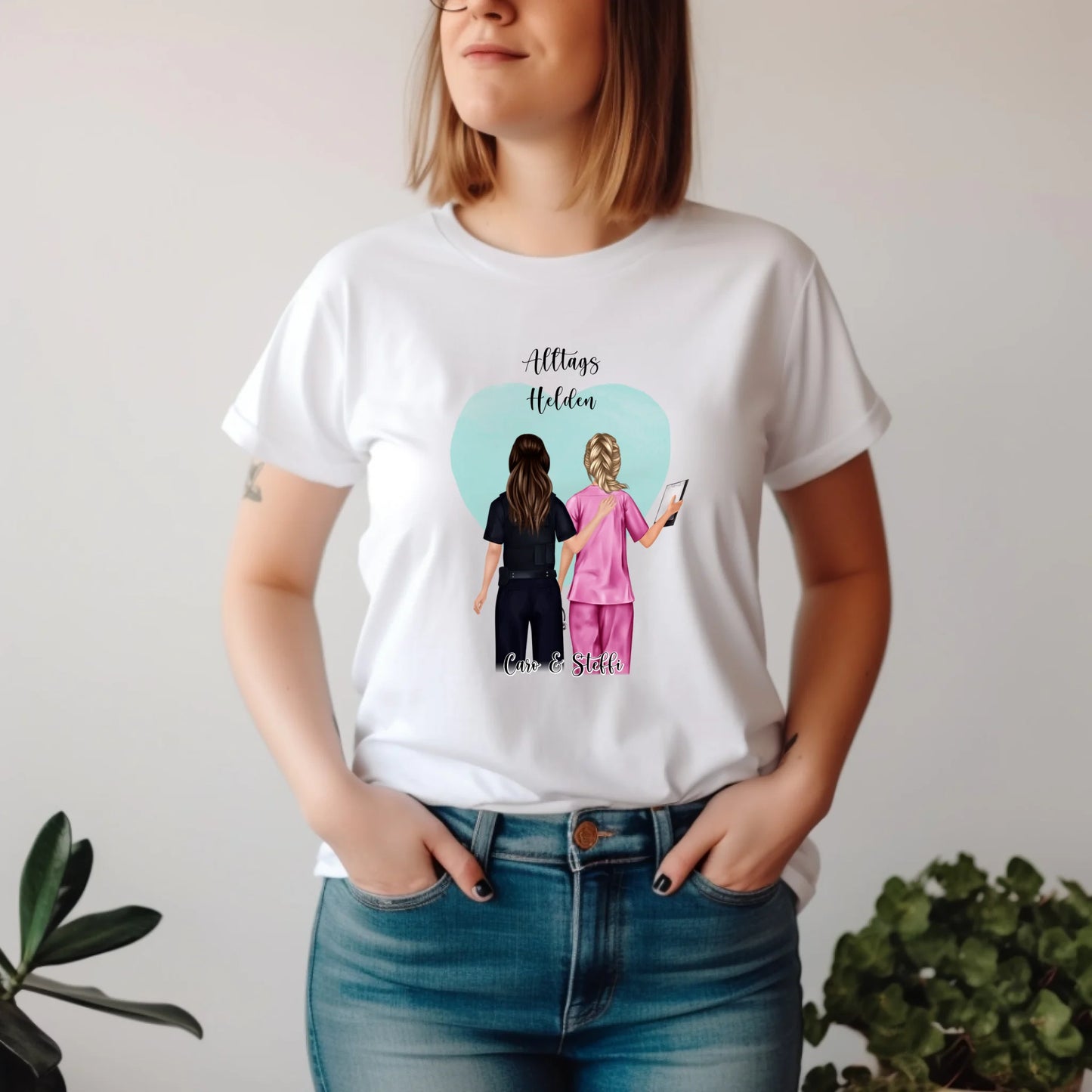 Polizei & Krankenschwester T-Shirt