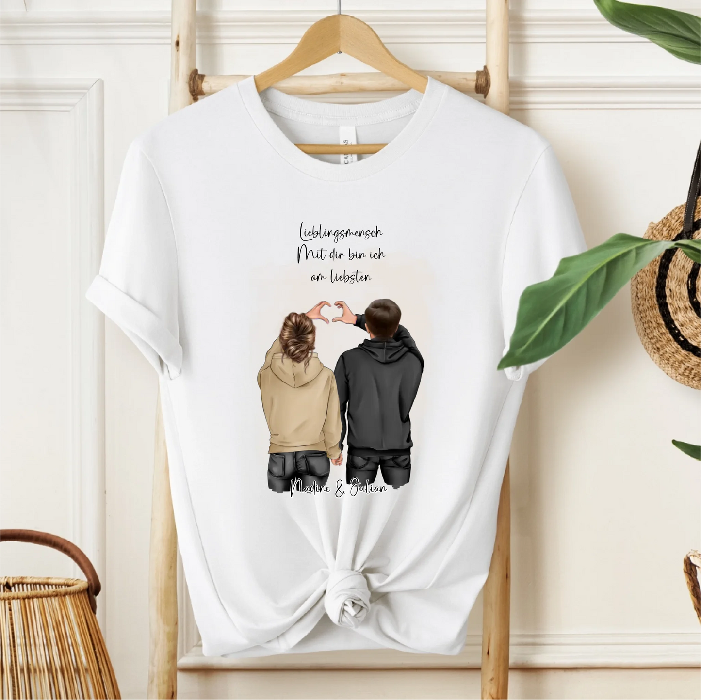 Personalisiertes Paar T-Shirt
