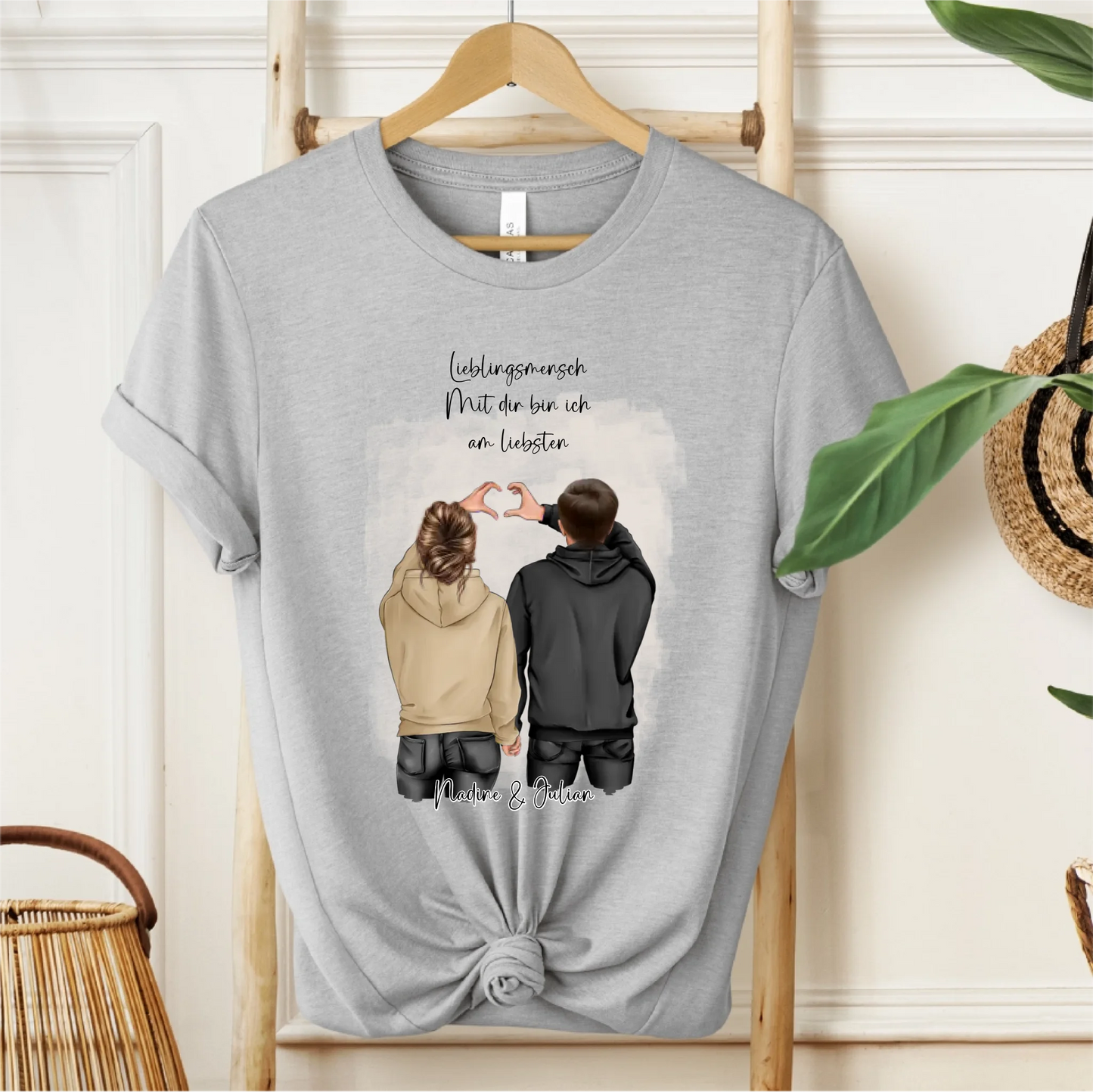 Personalisiertes Paar T-Shirt