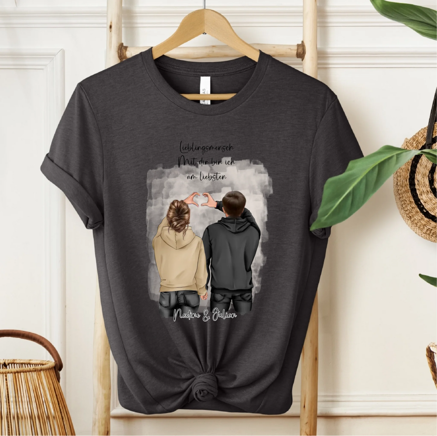 Personalisiertes Paar T-Shirt