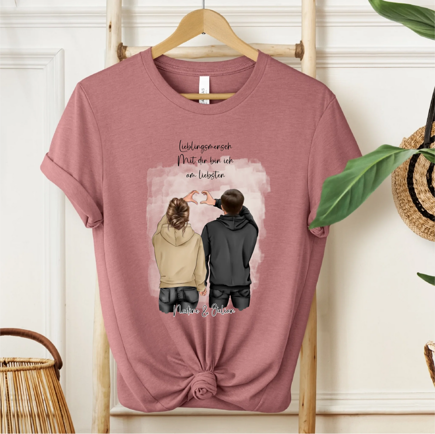 Personalisiertes Paar T-Shirt