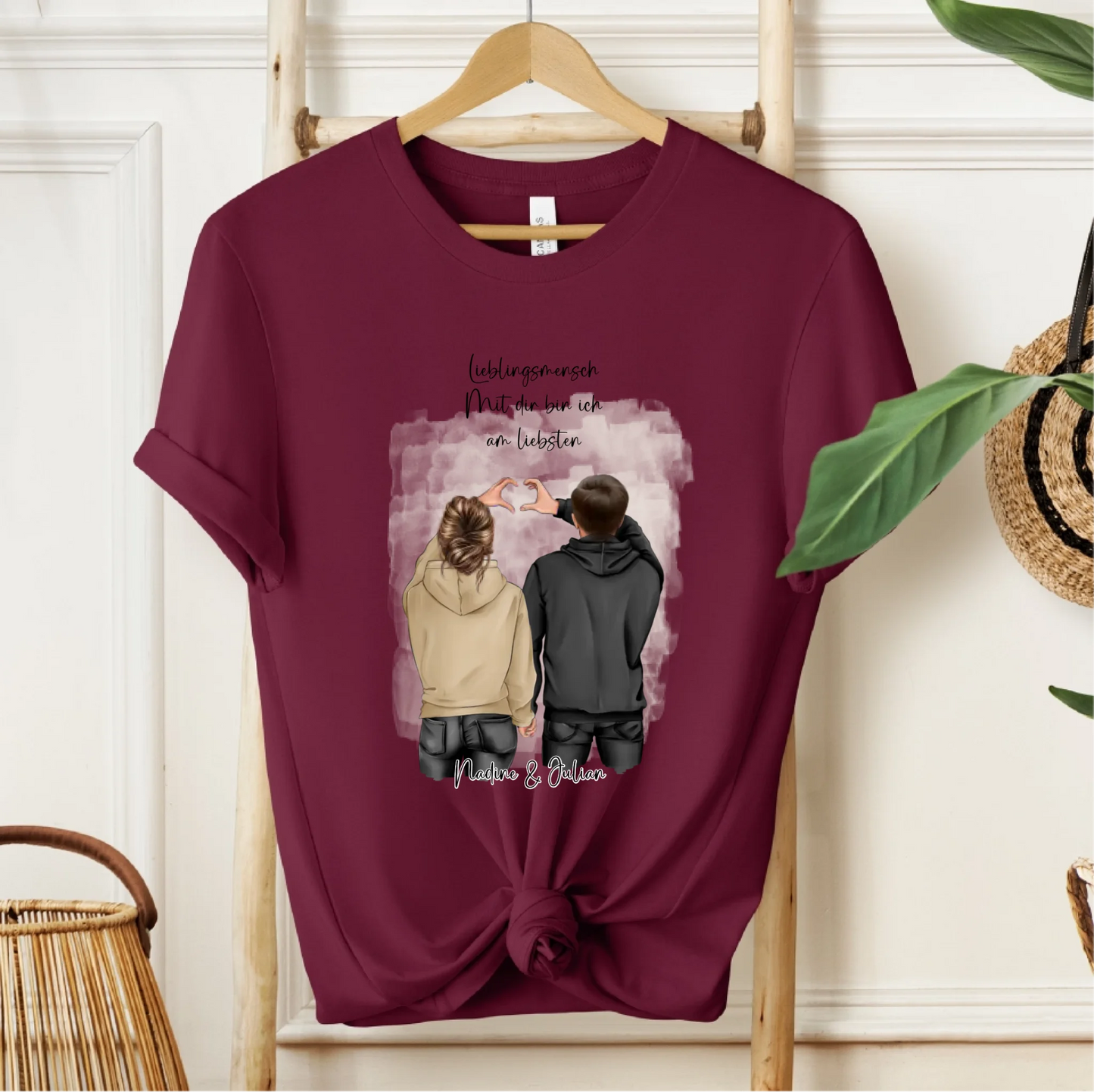 Personalisiertes Paar T-Shirt