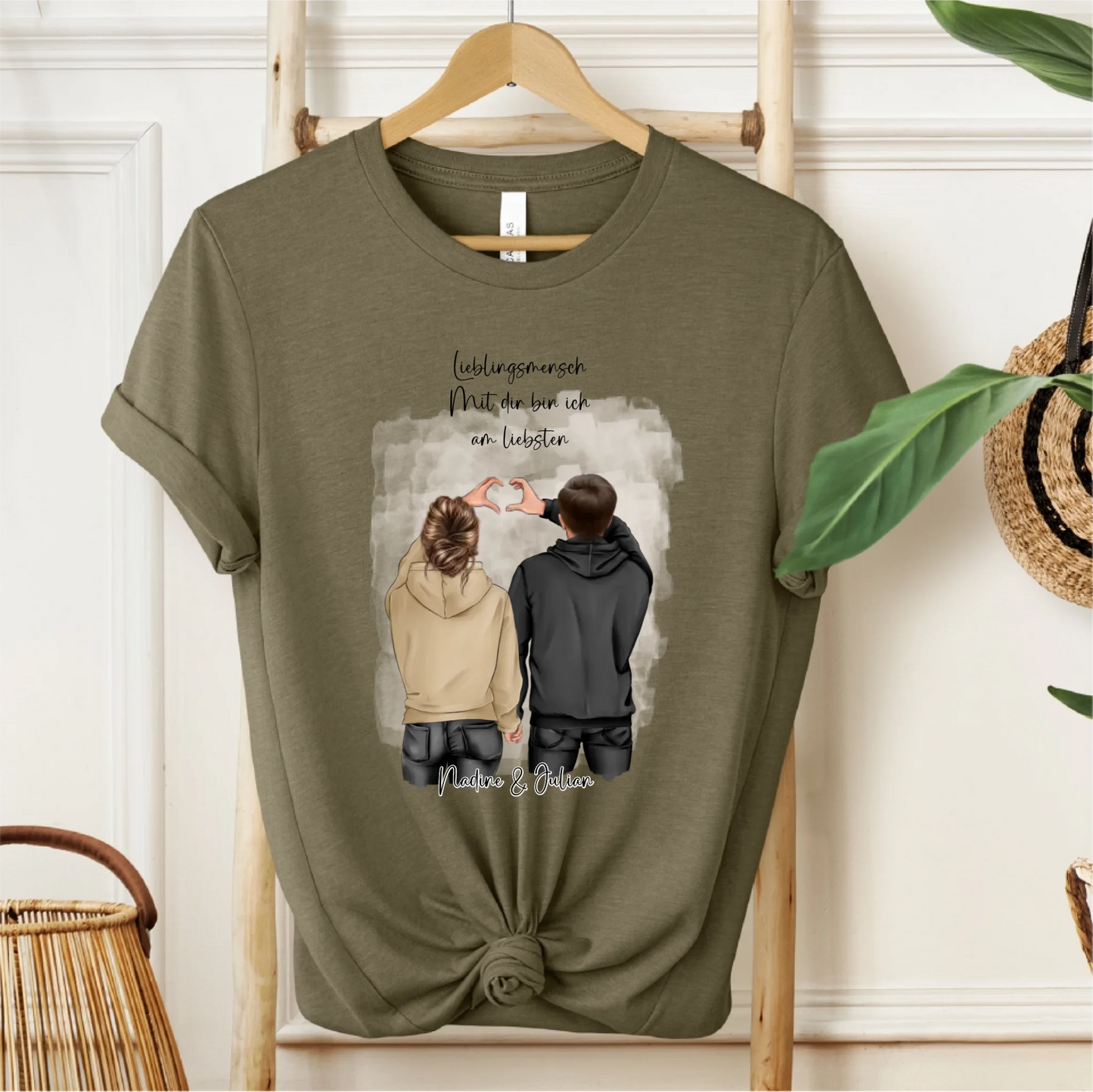 Personalisiertes Paar T-Shirt