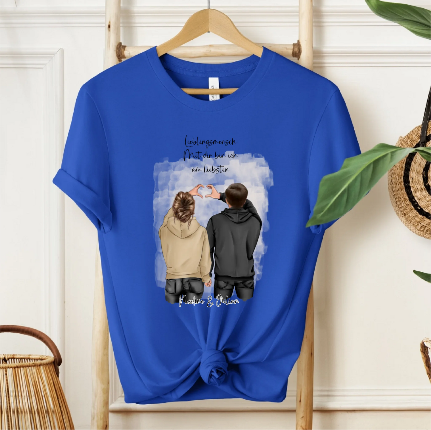Personalisiertes Paar T-Shirt