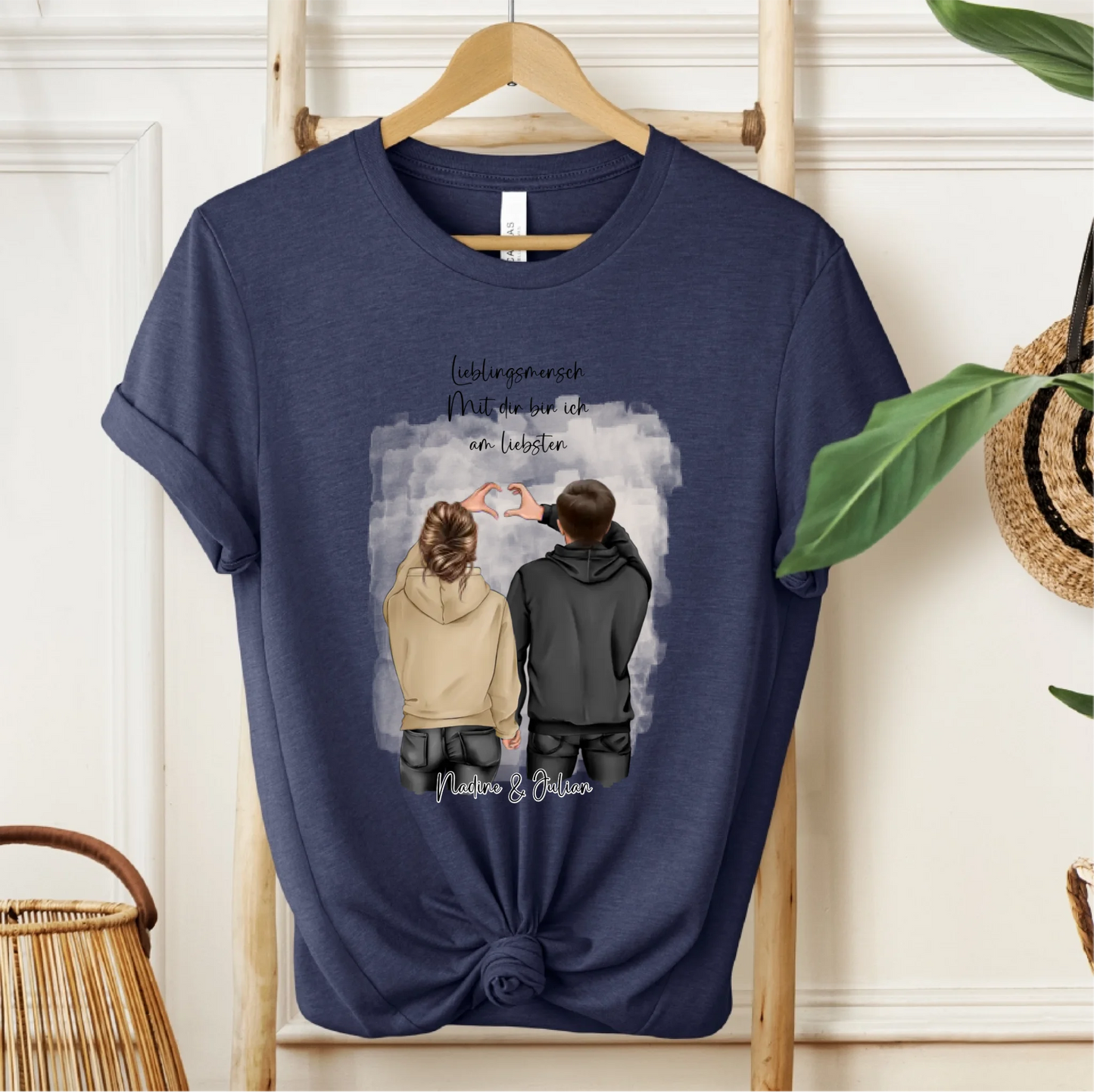 Personalisiertes Paar T-Shirt