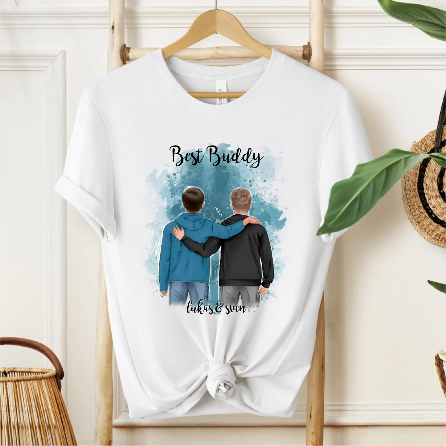 2 Freunde/Brüder T-Shirt