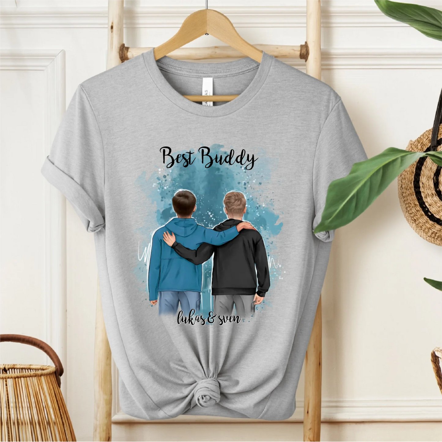 2 Freunde/Brüder T-Shirt