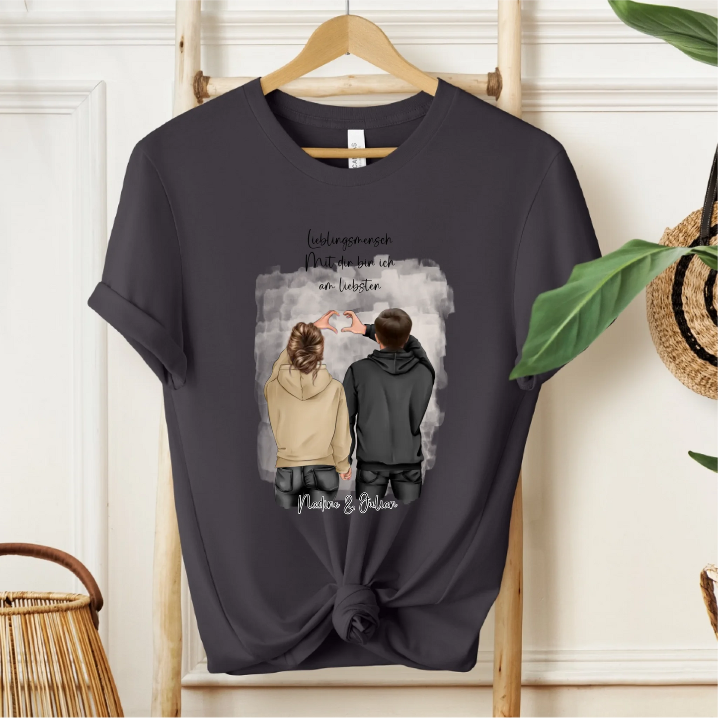 Personalisiertes Paar T-Shirt