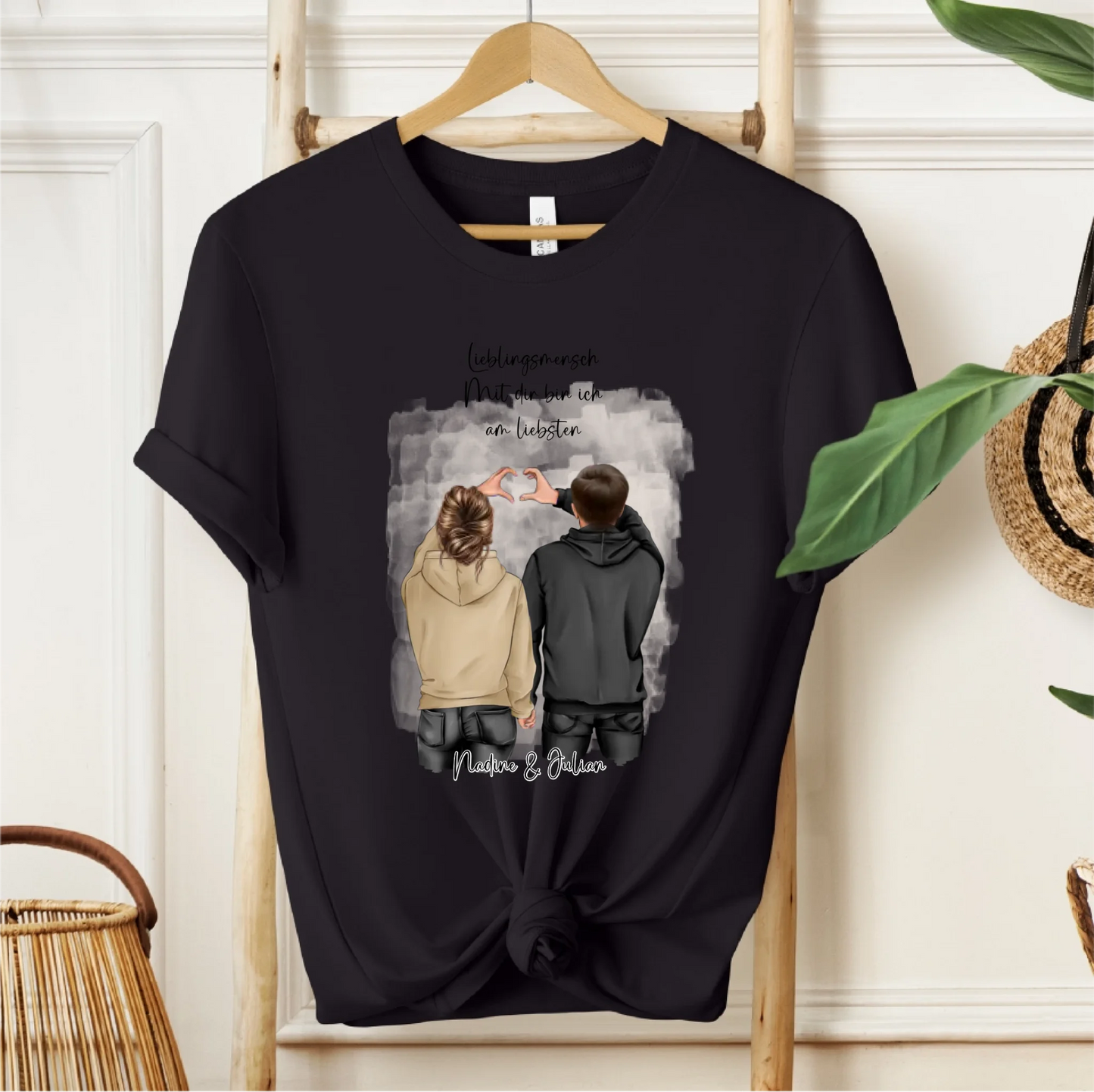 Personalisiertes Paar T-Shirt