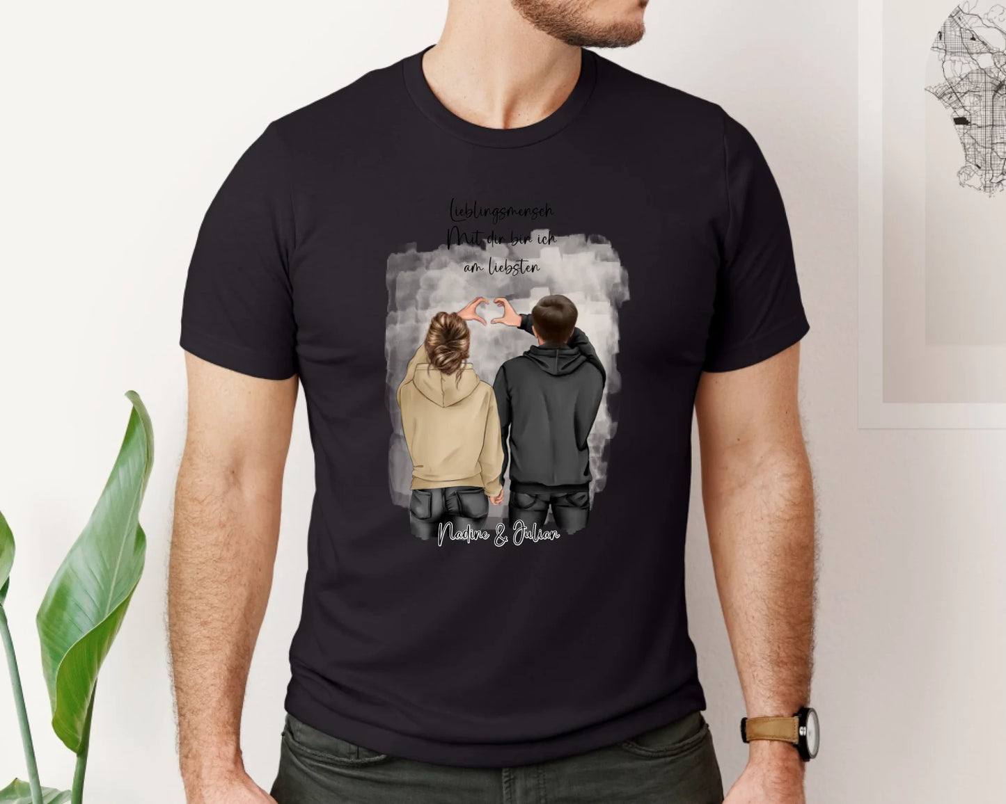 Personalisiertes Paar T-Shirt