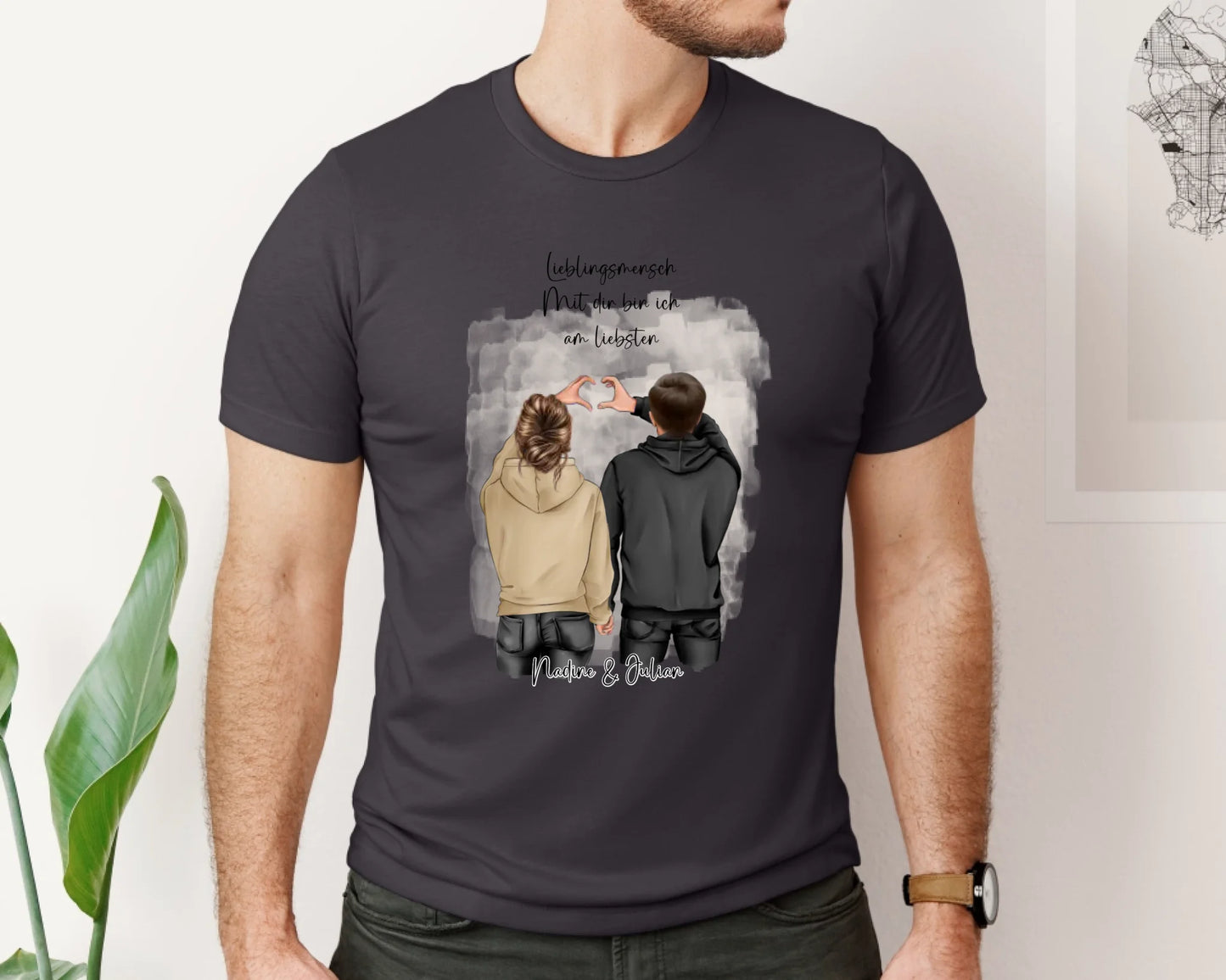 Personalisiertes Paar T-Shirt