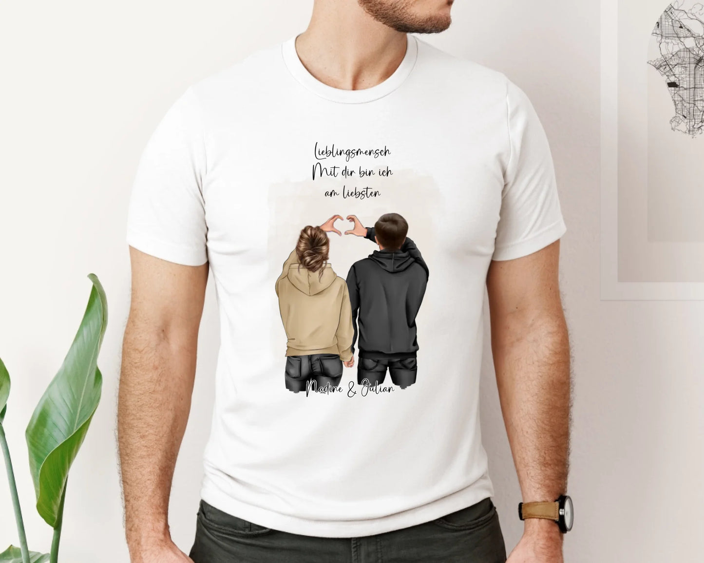 Personalisiertes Paar T-Shirt