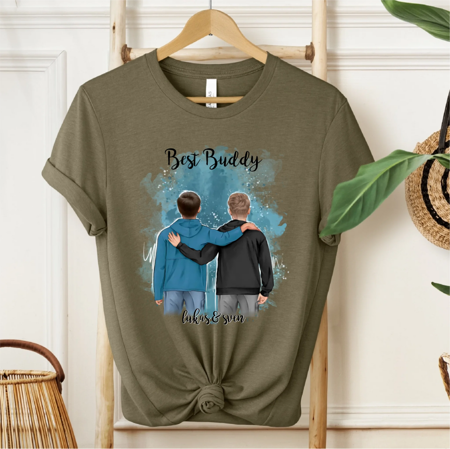 2 Freunde/Brüder T-Shirt
