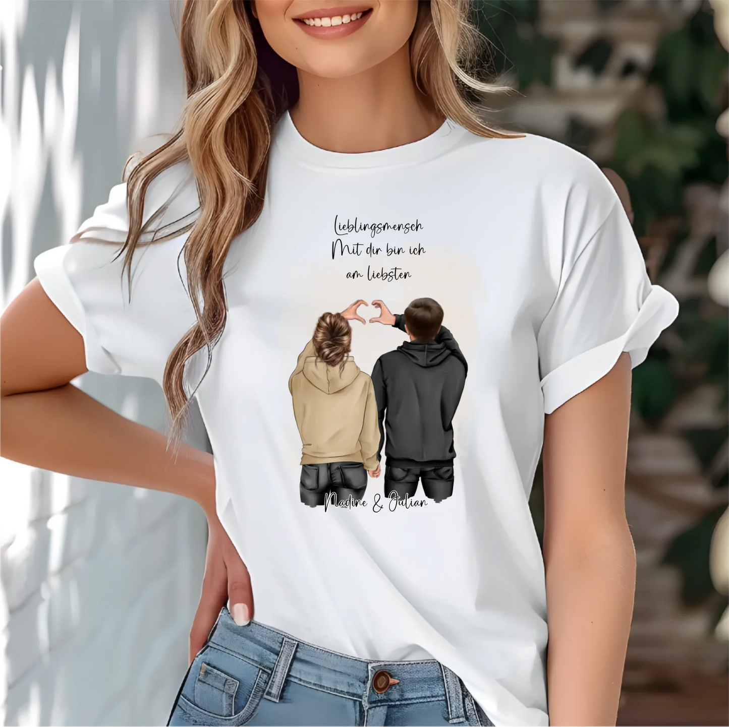 Personalisiertes Paar T-Shirt