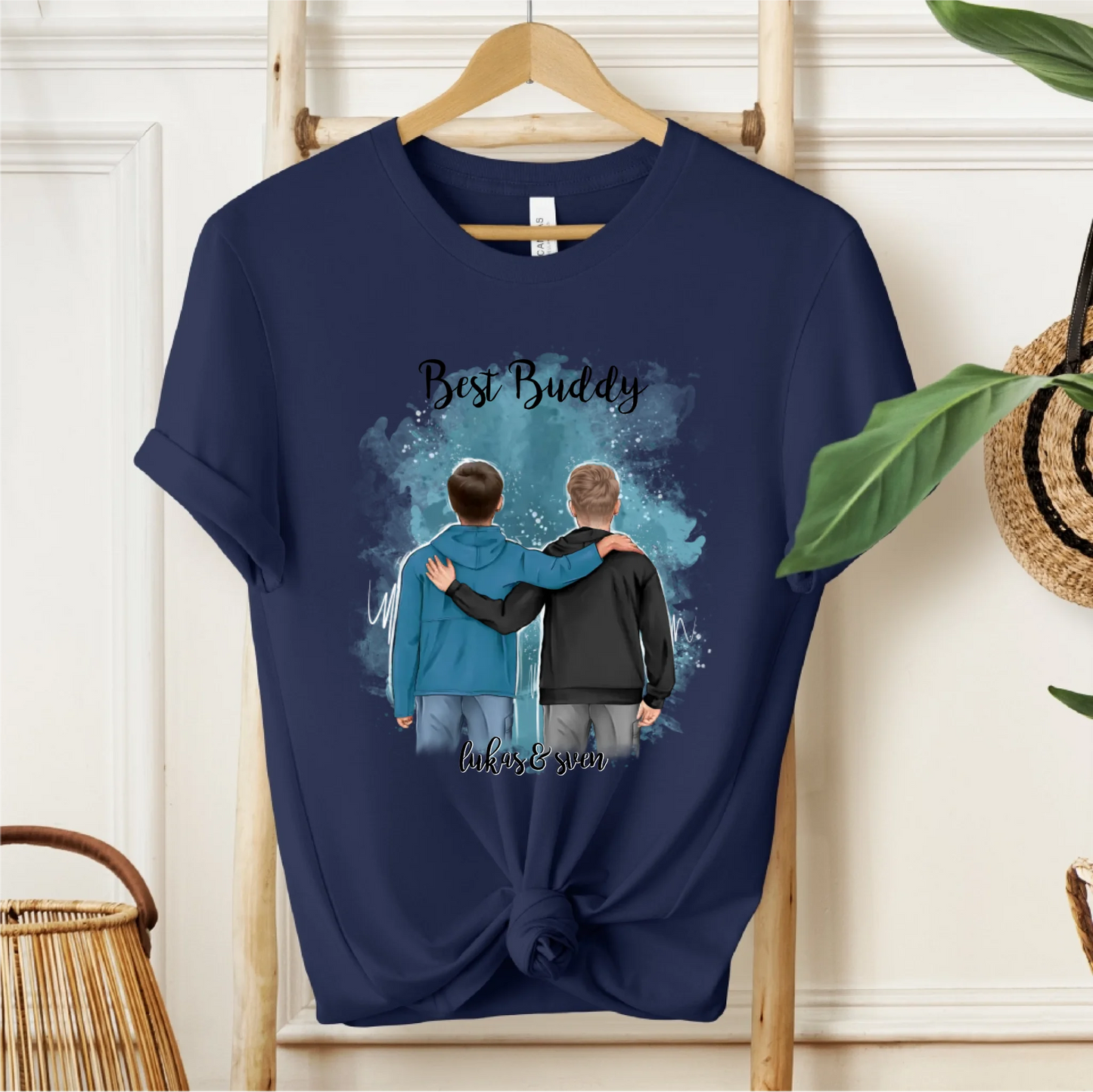 2 Freunde/Brüder T-Shirt