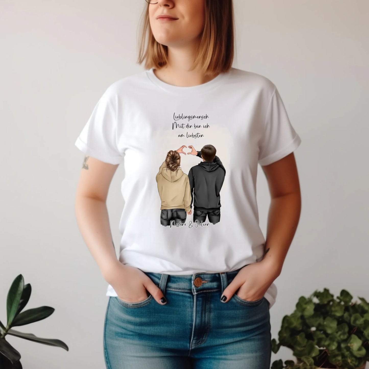 Personalisiertes Paar T-Shirt