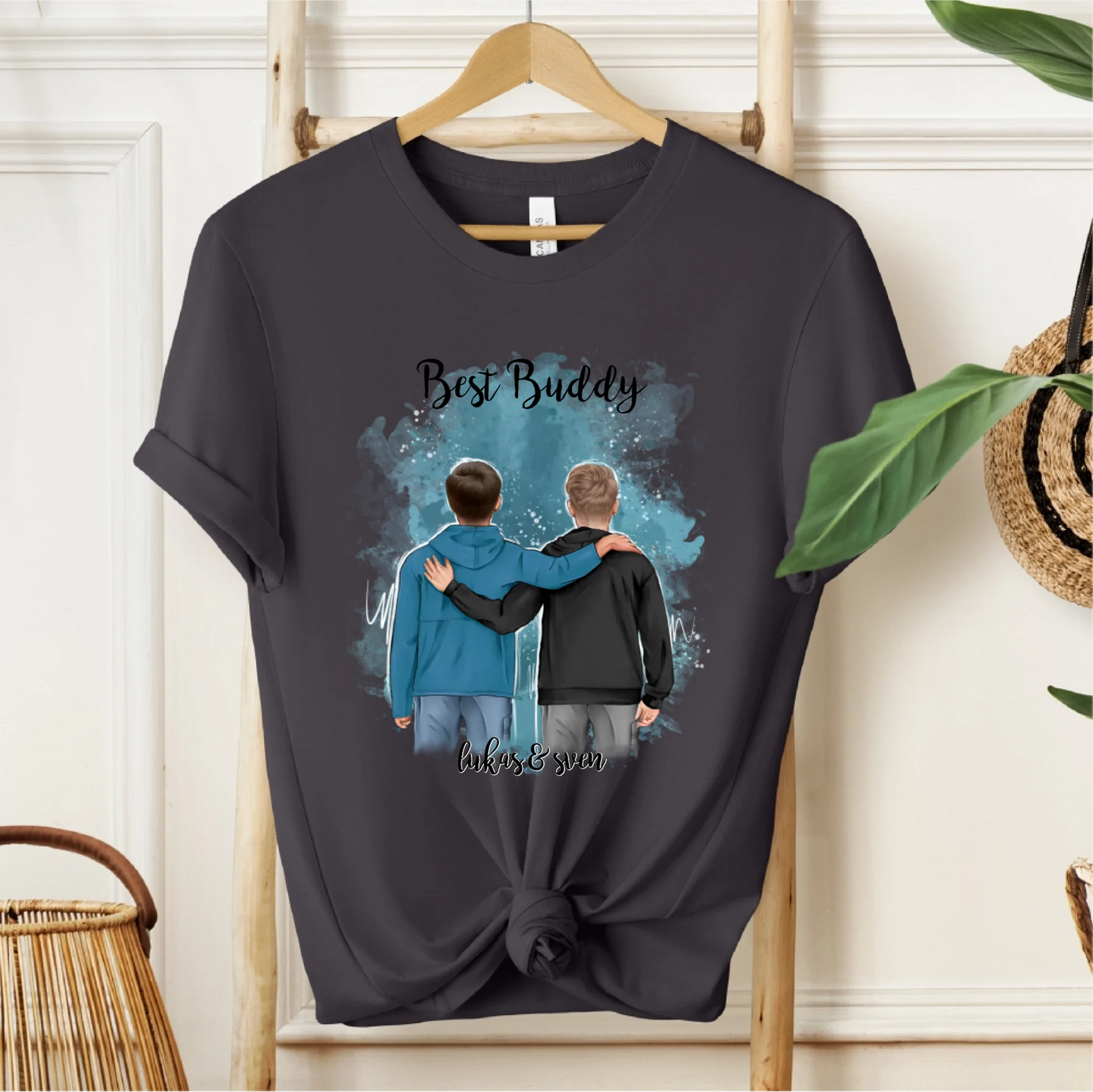 2 Freunde/Brüder T-Shirt