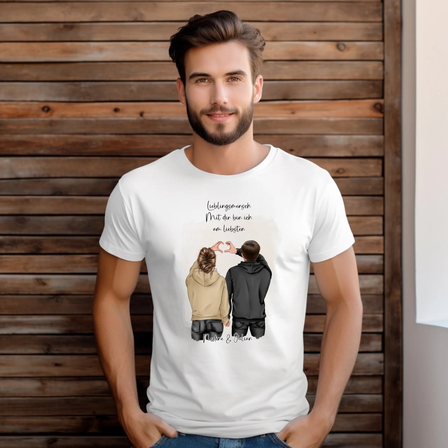 Personalisiertes Paar T-Shirt