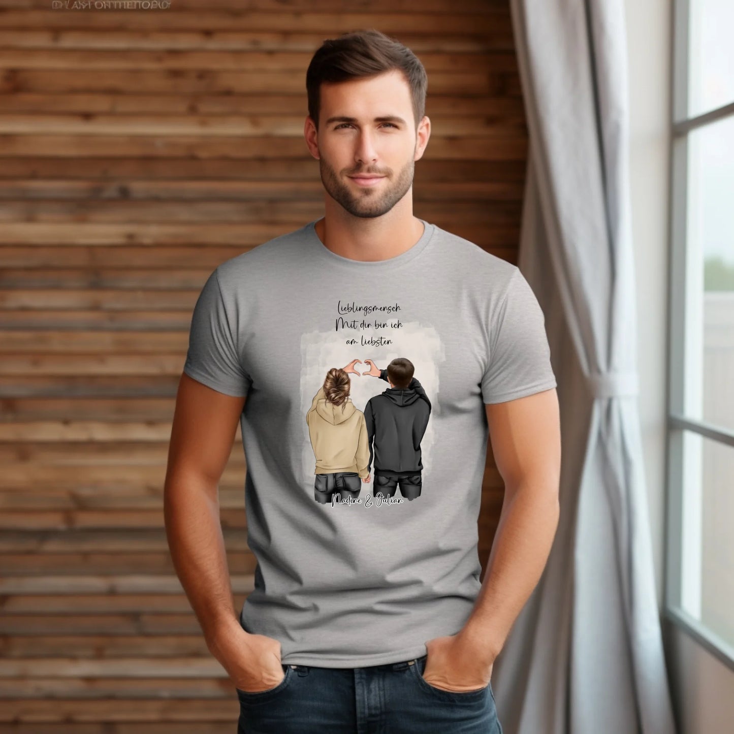 Personalisiertes Paar T-Shirt