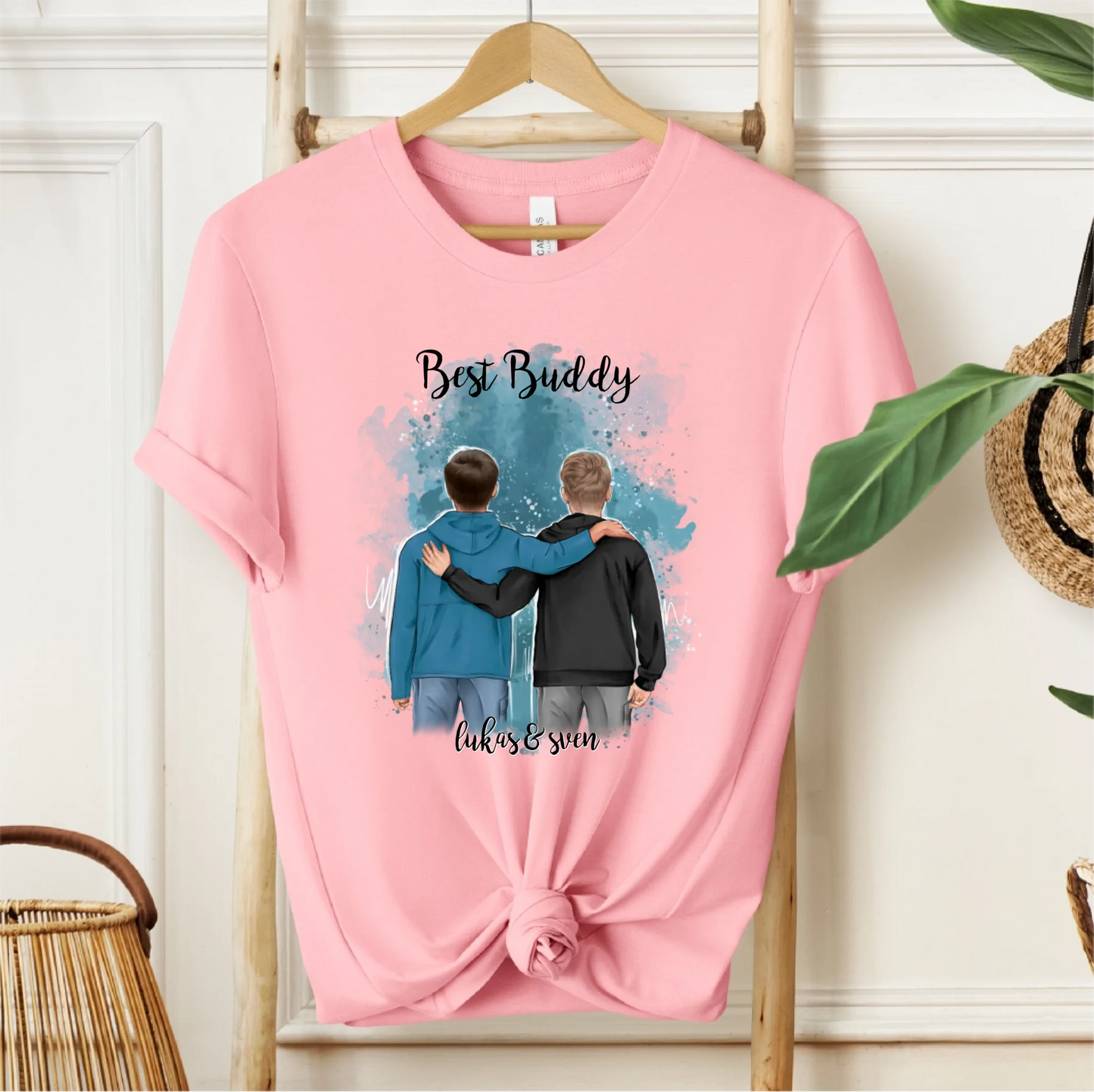 2 Freunde/Brüder T-Shirt