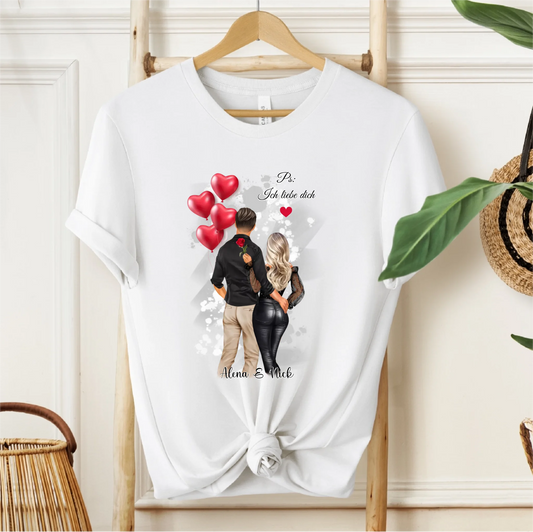 Personalisiertes Paar T-Shirt