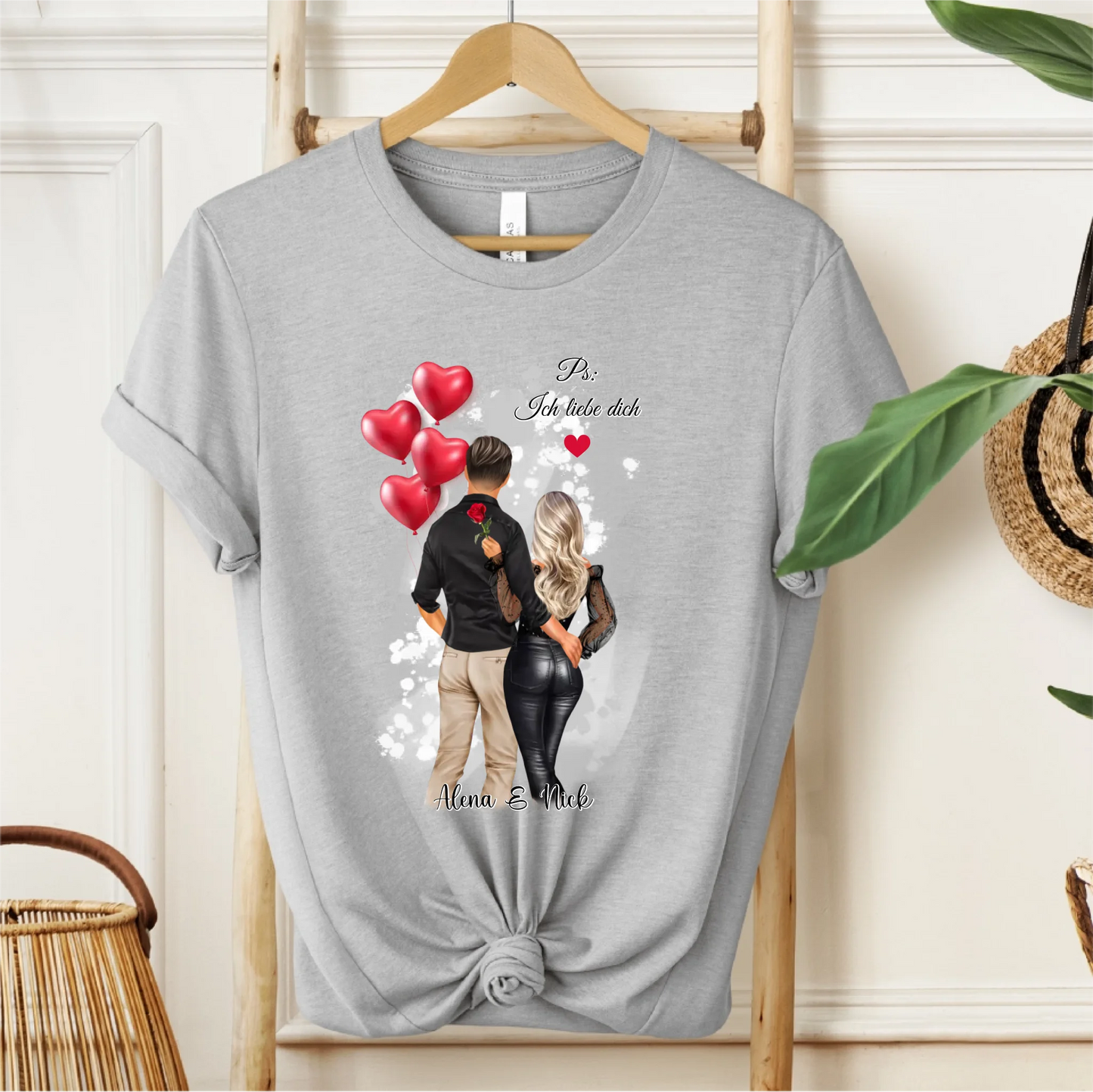 Personalisiertes Paar T-Shirt