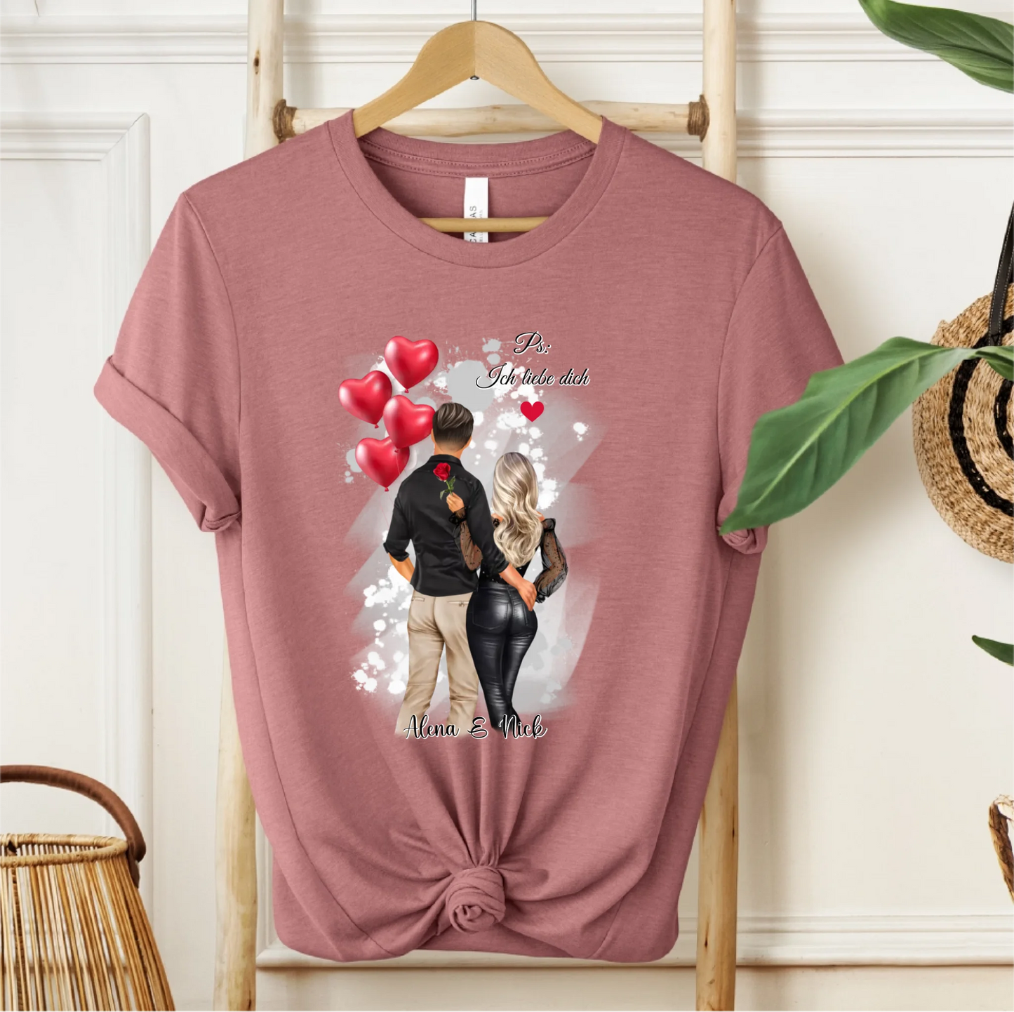 Personalisiertes Paar T-Shirt