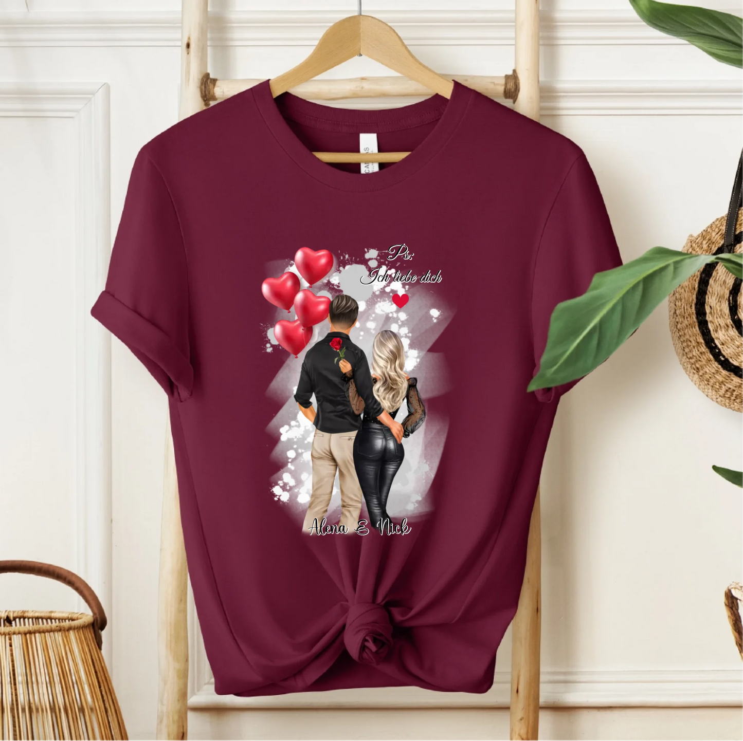 Personalisiertes Paar T-Shirt