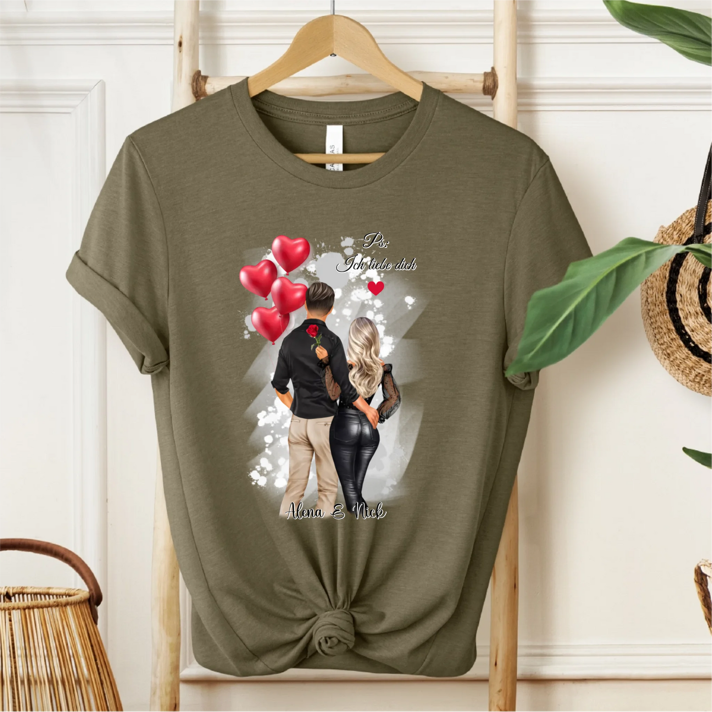 Personalisiertes Paar T-Shirt