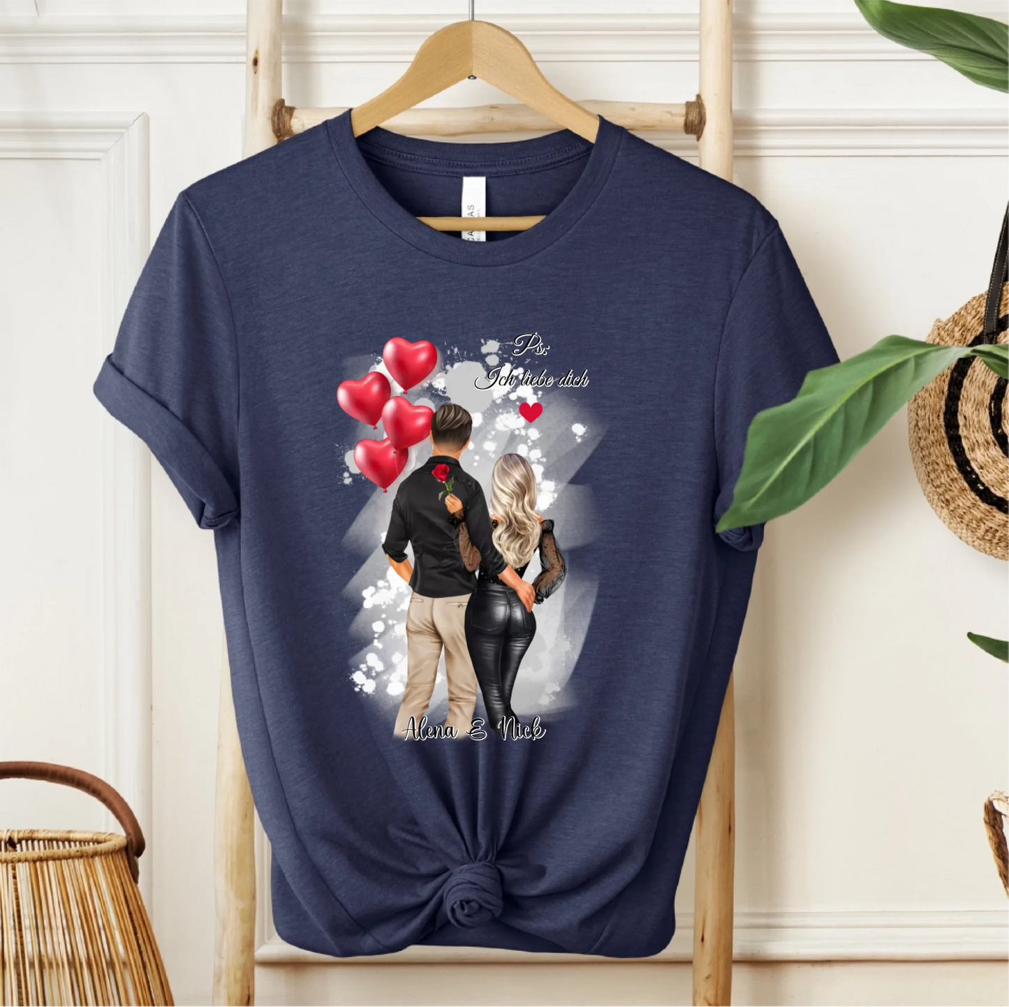 Personalisiertes Paar T-Shirt