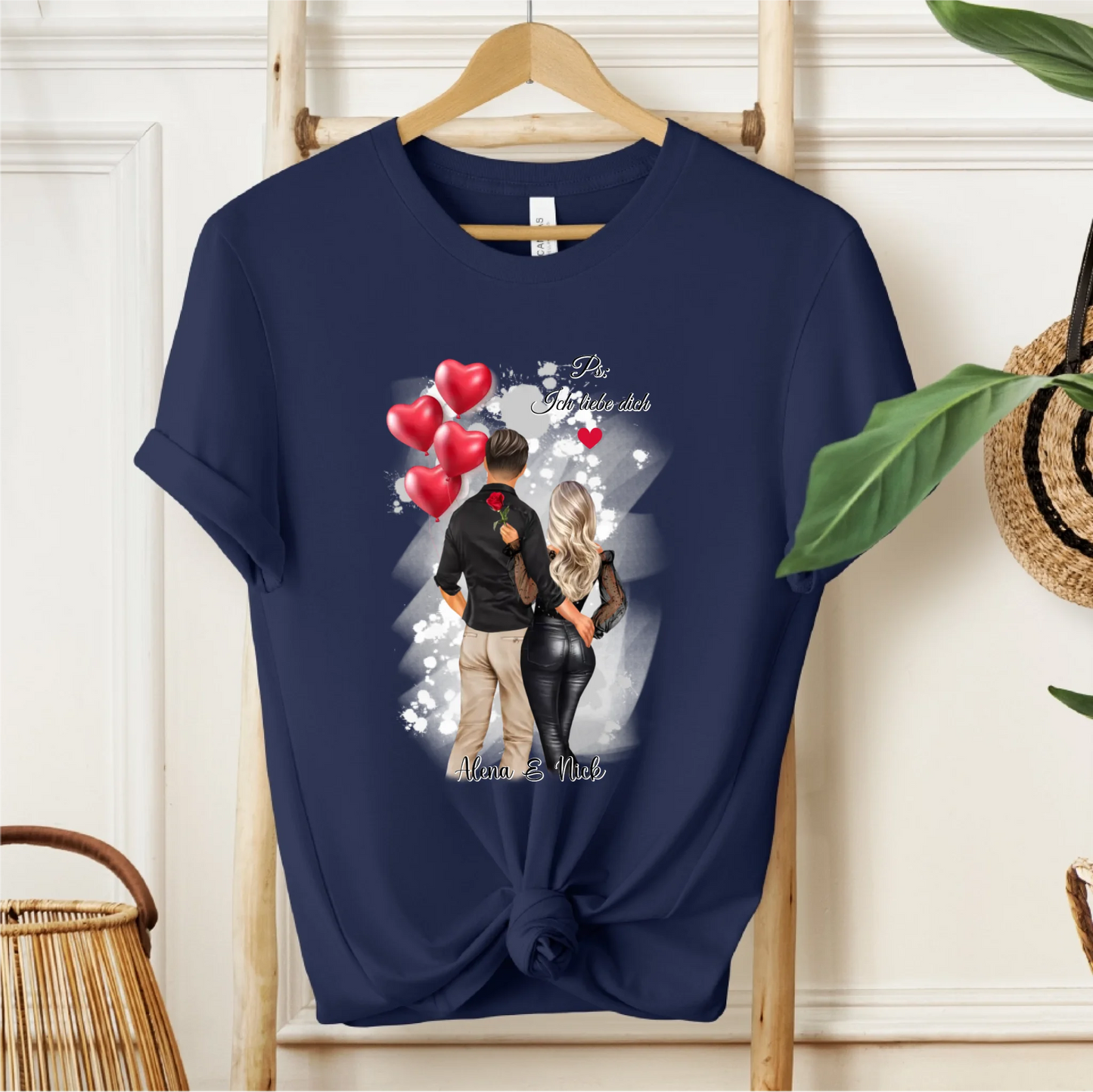 Personalisiertes Paar T-Shirt