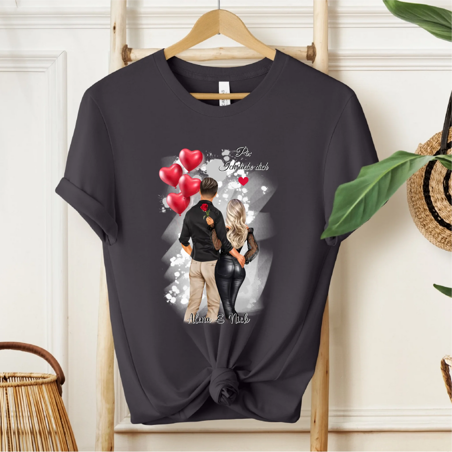 Personalisiertes Paar T-Shirt