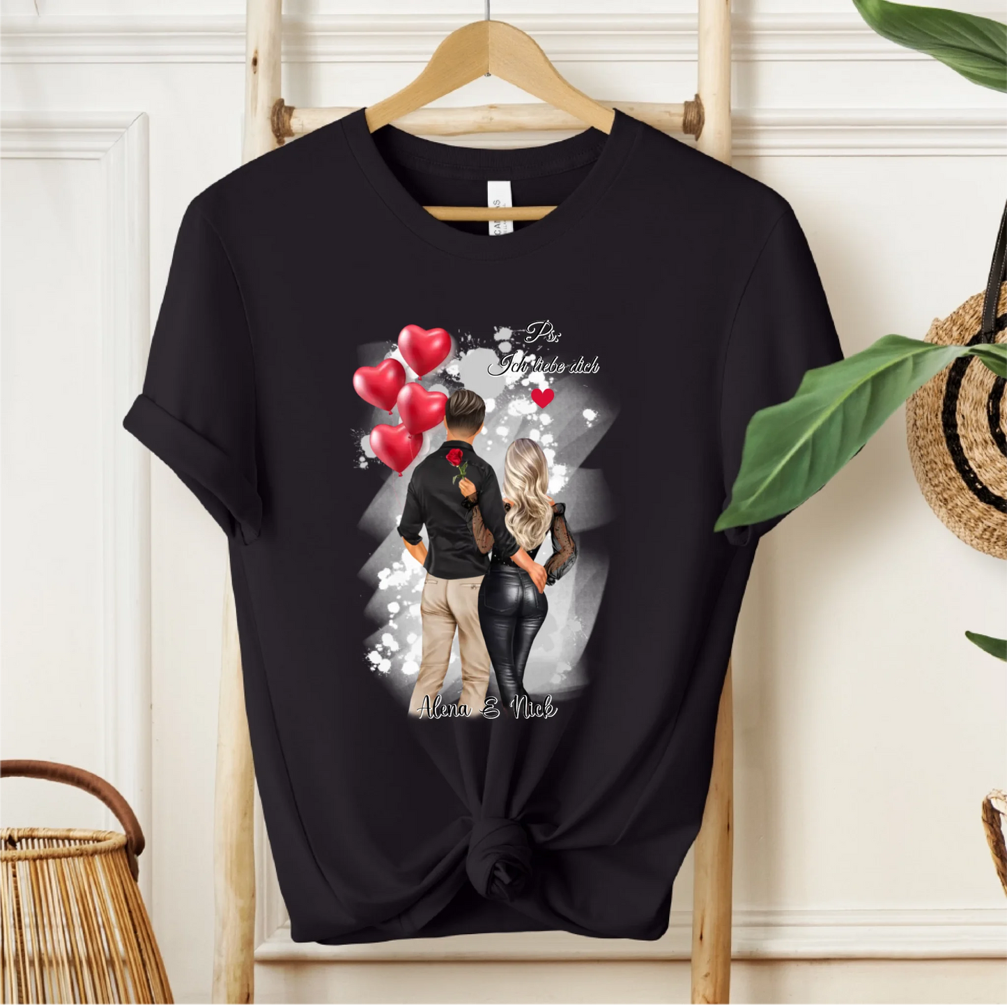 Personalisiertes Paar T-Shirt