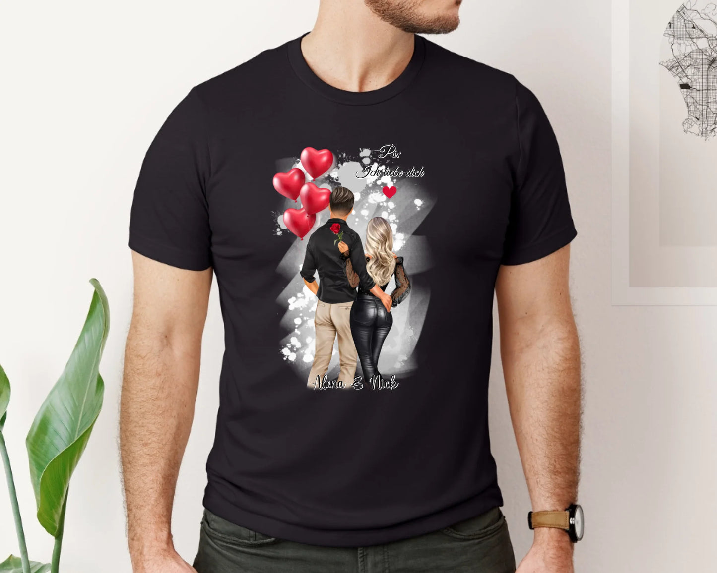 Personalisiertes Paar T-Shirt