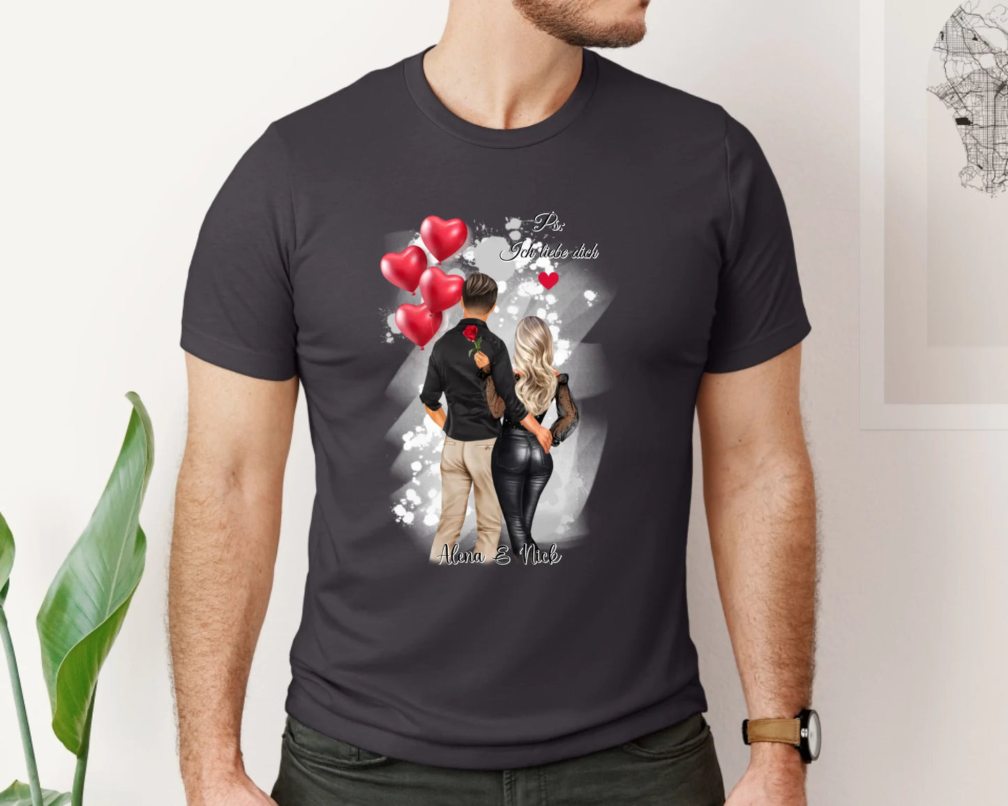 Personalisiertes Paar T-Shirt