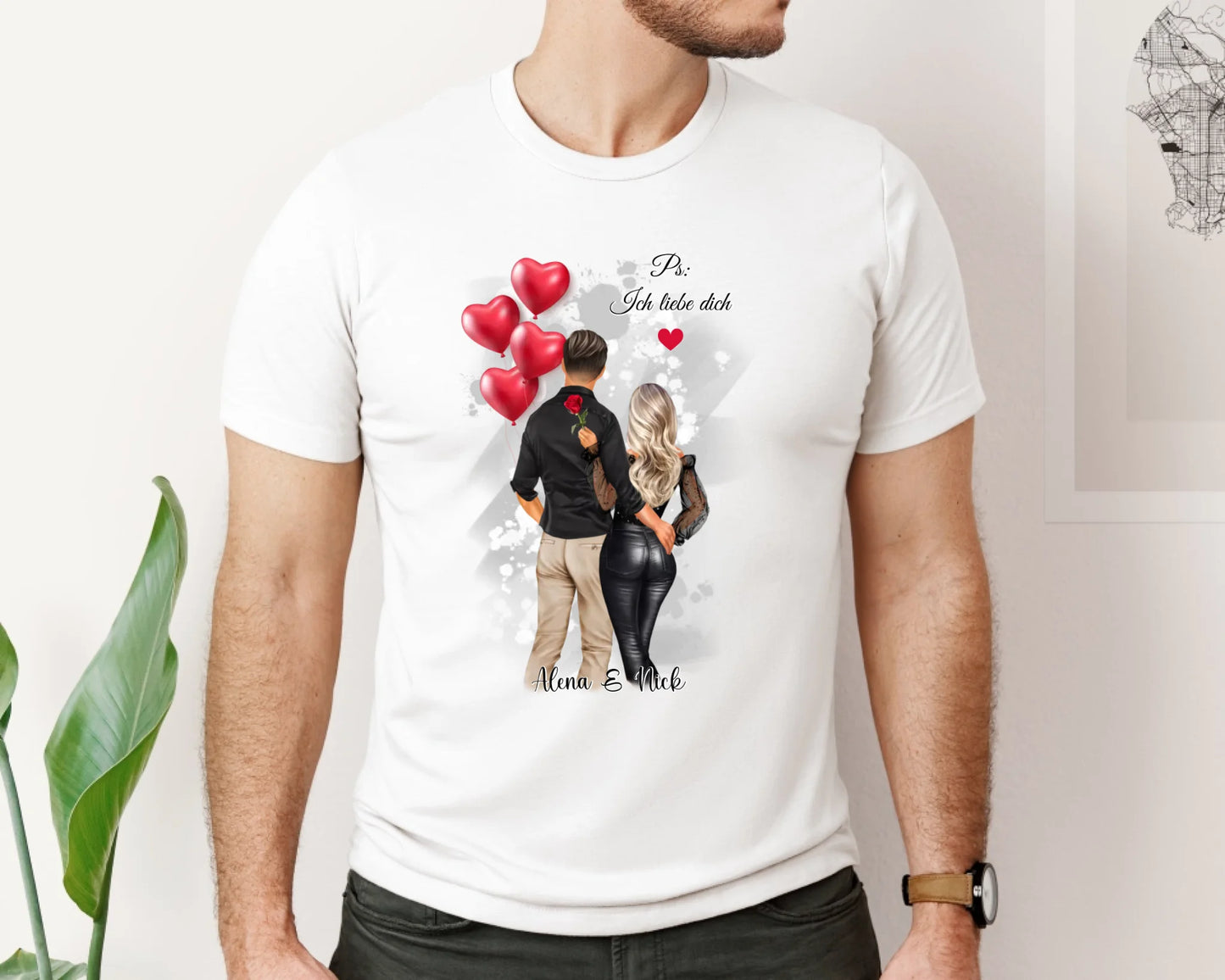Personalisiertes Paar T-Shirt