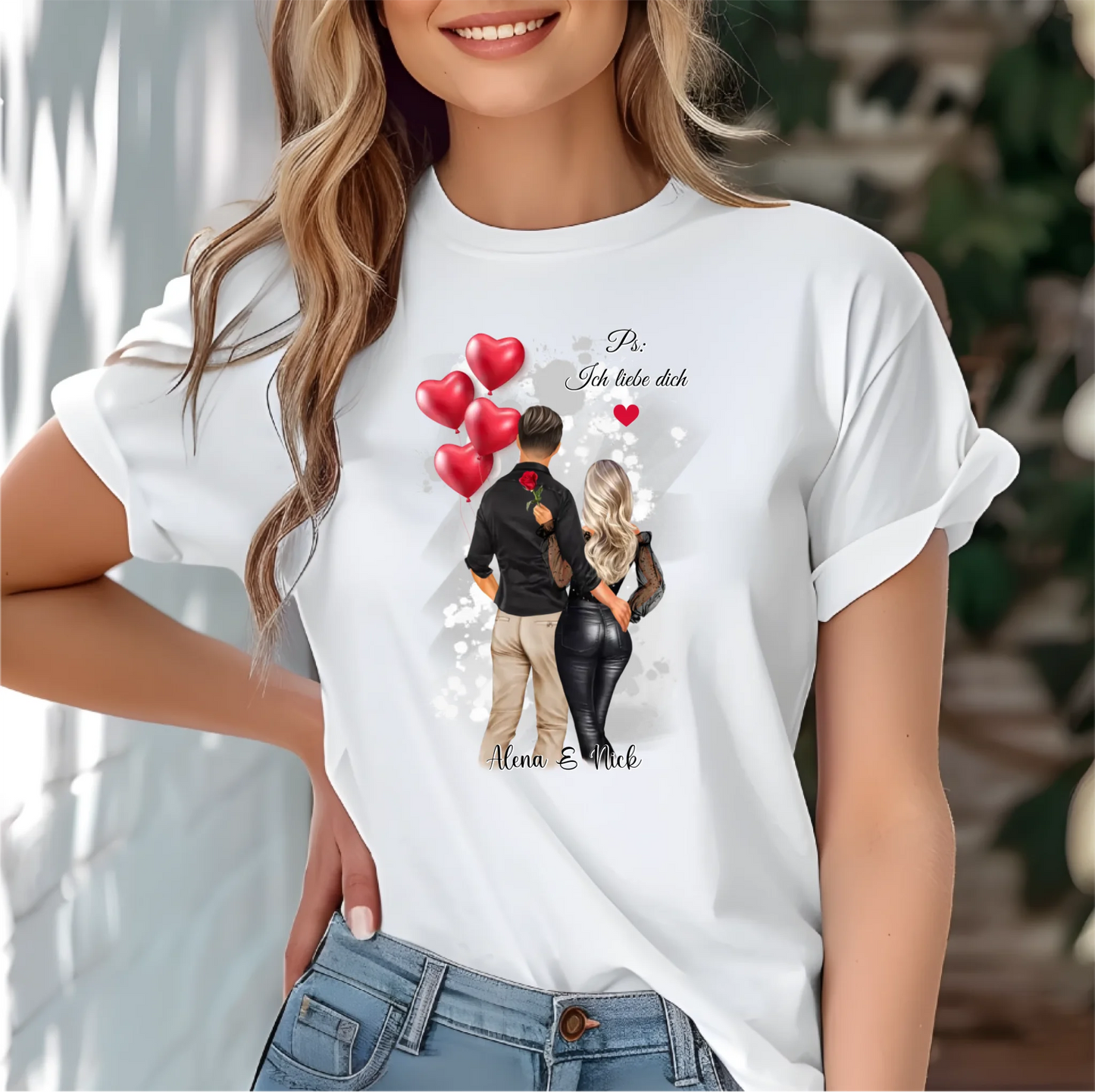 Personalisiertes Paar T-Shirt