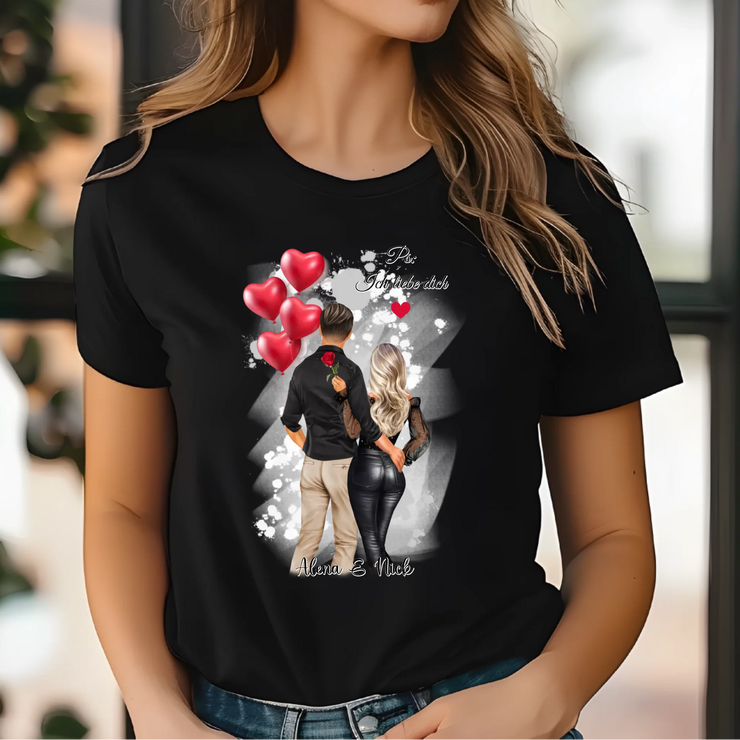 Personalisiertes Paar T-Shirt