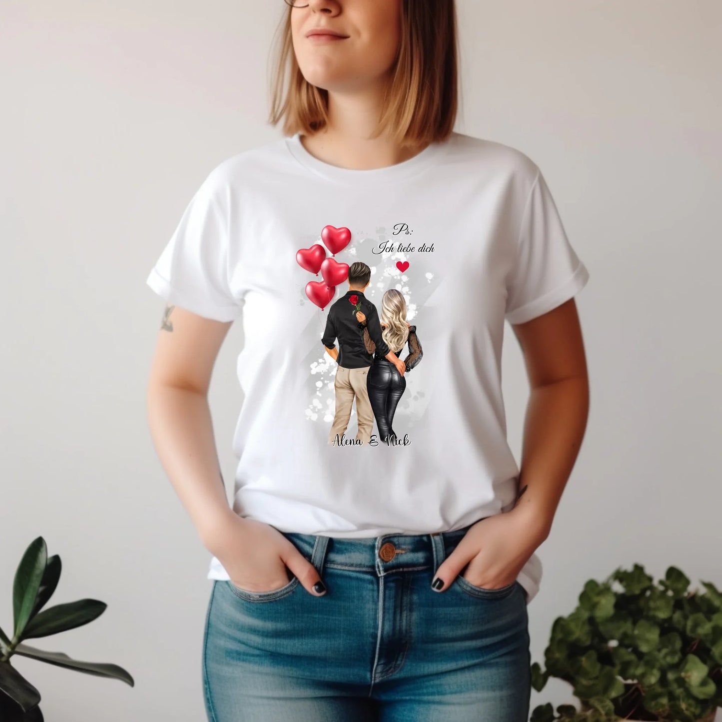 Personalisiertes Paar T-Shirt