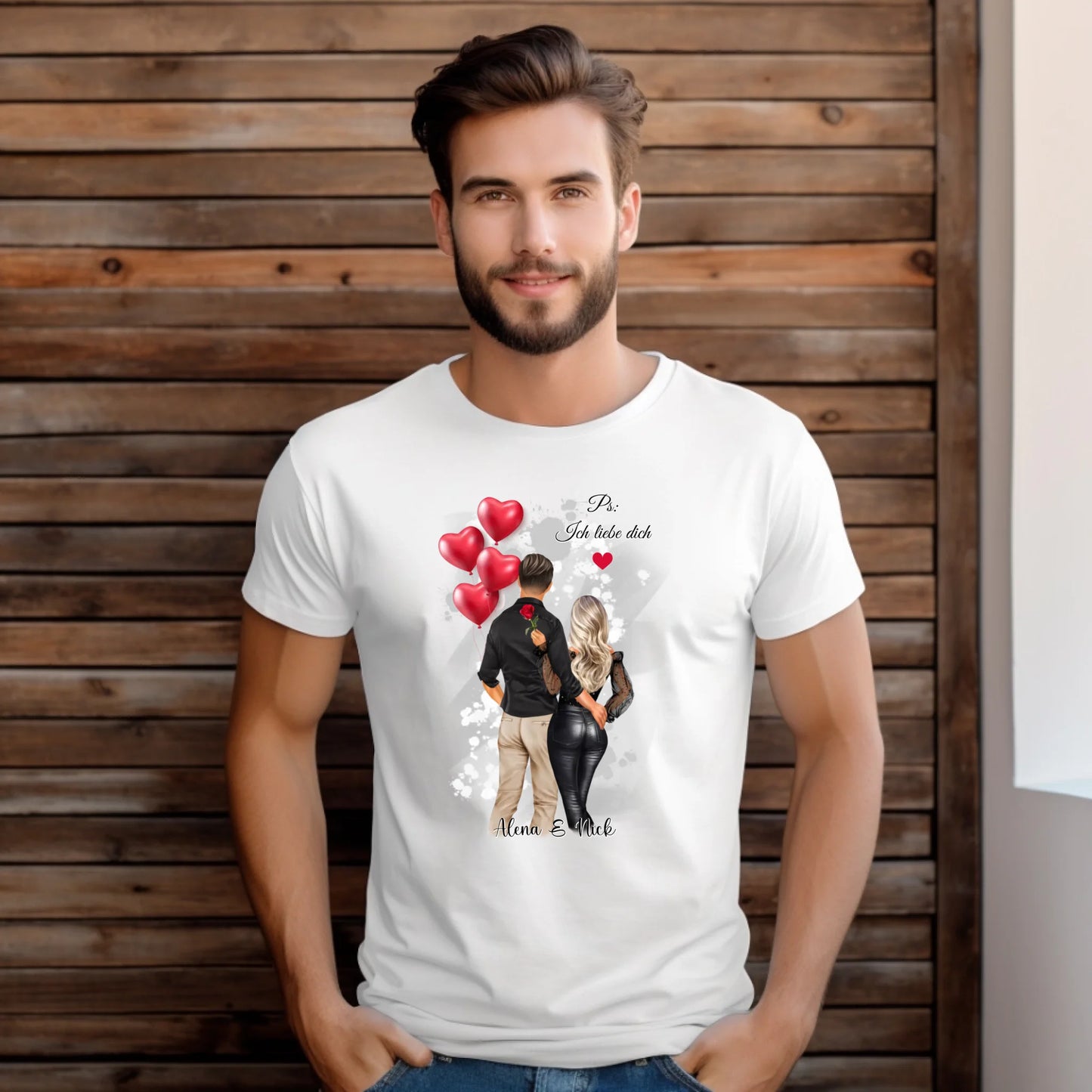 Personalisiertes Paar T-Shirt